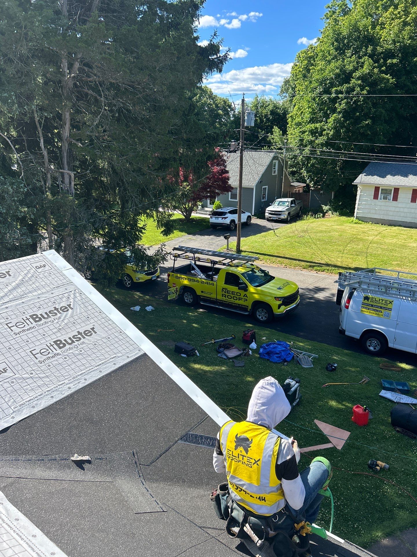 Project in Southington, CT by Elitex Roofing