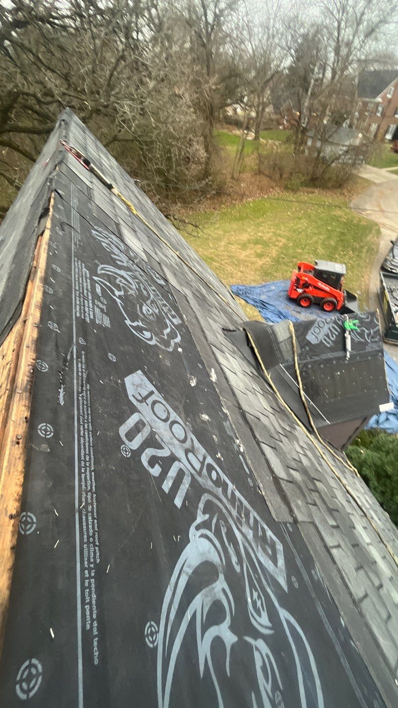 Slate Roof Removal using Atlas Storm Master Slate by Total Exteriors