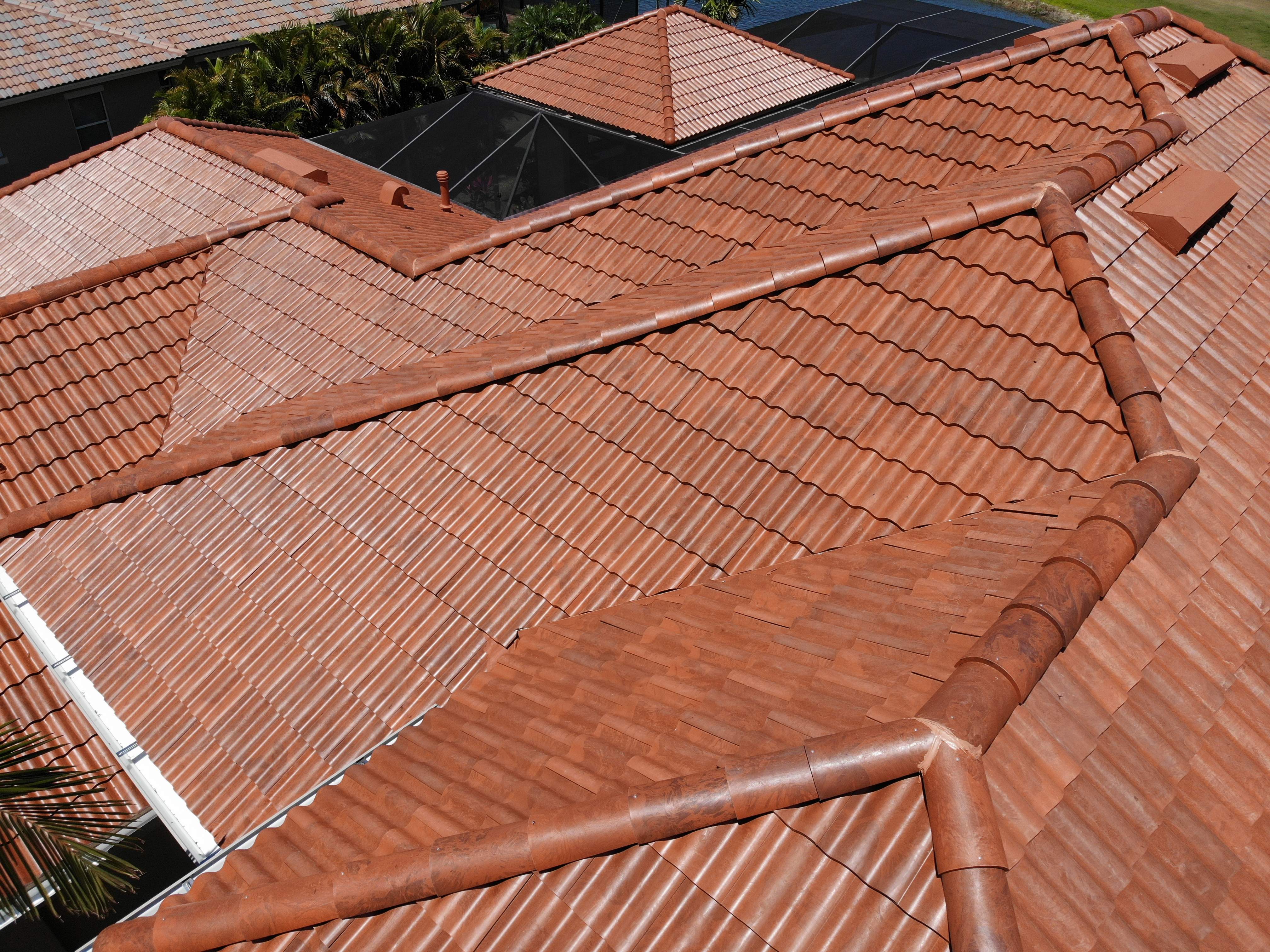 Residential Roofing Installation using Composite Spanish Tile by International Roofing