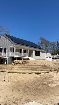 Gutter Installation using 6" Half Round Aluminum Gutter in Orleans, MA