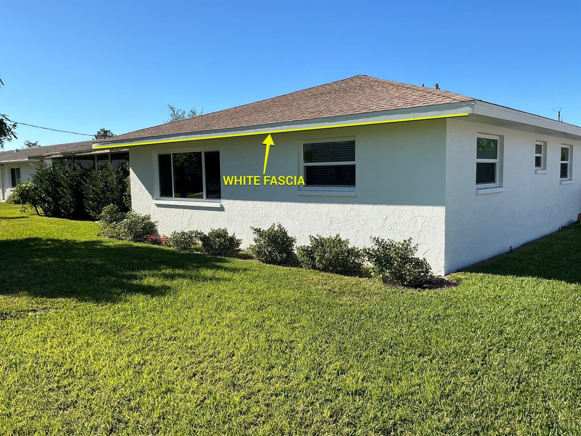 Aluminum White Soffit Installation in Sarasota FL by Gutter Professors