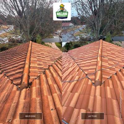 Barrel Tile Roof Cleaning