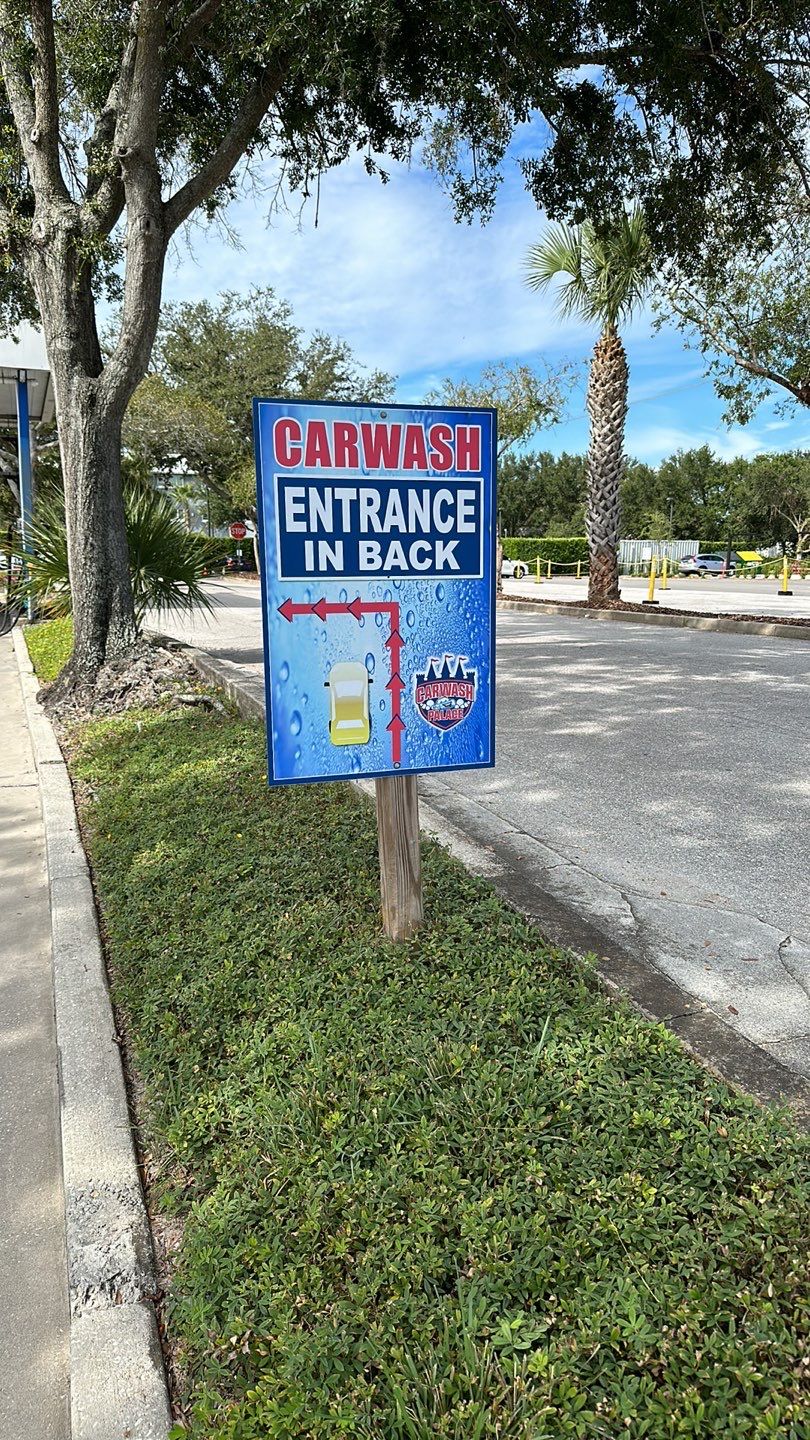Waters Car Wash Monument Sign and Channel Letters by SignCrafters