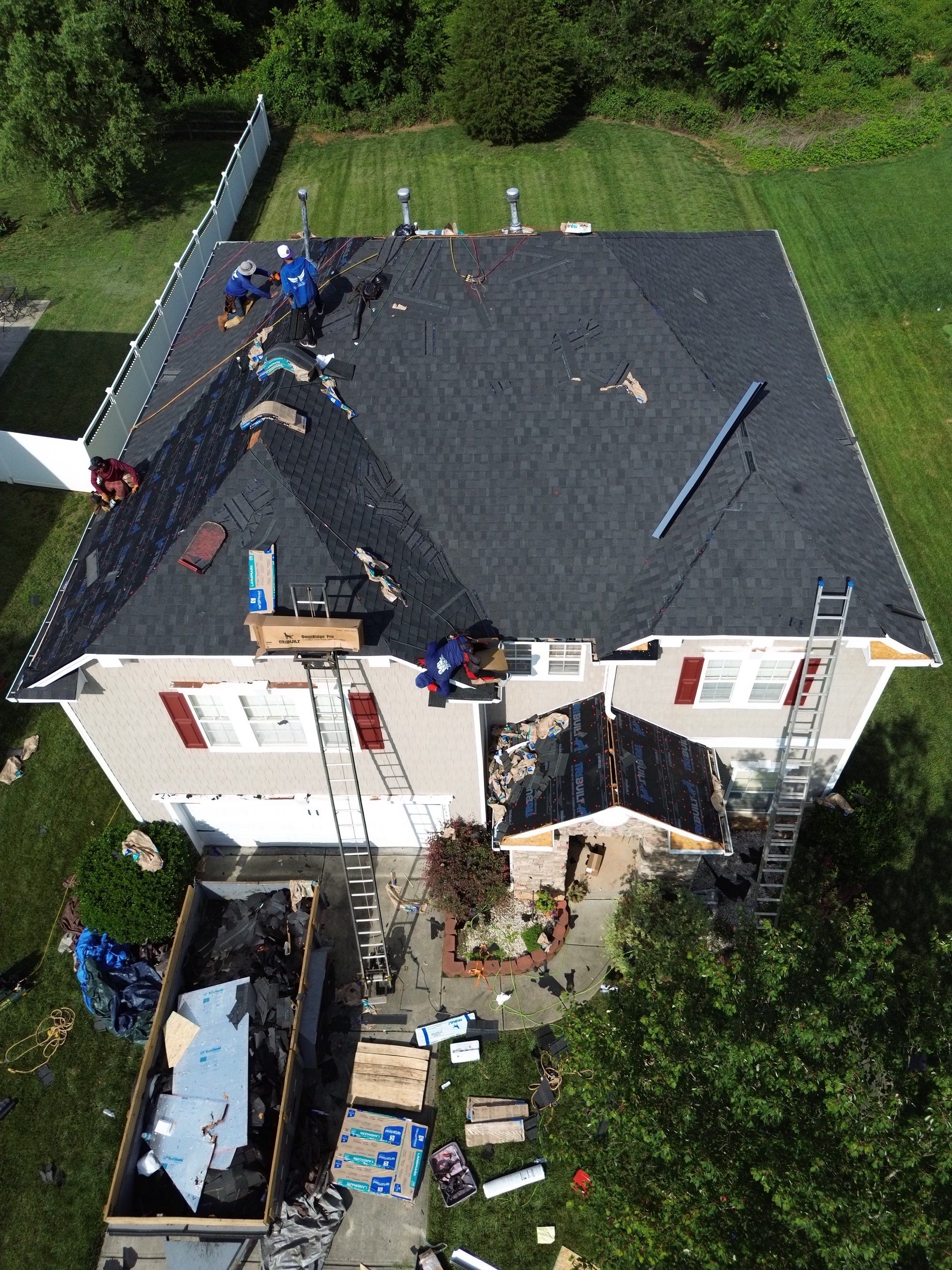 Roof replacement by hail and wind damage by Just Brilliant Restoration JBR