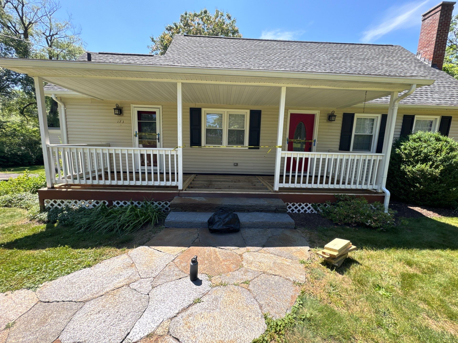 Front Porch Upgrades using TimberTech Advanced PVC Porch Collection by Chagnon Building & Remodeling LLC