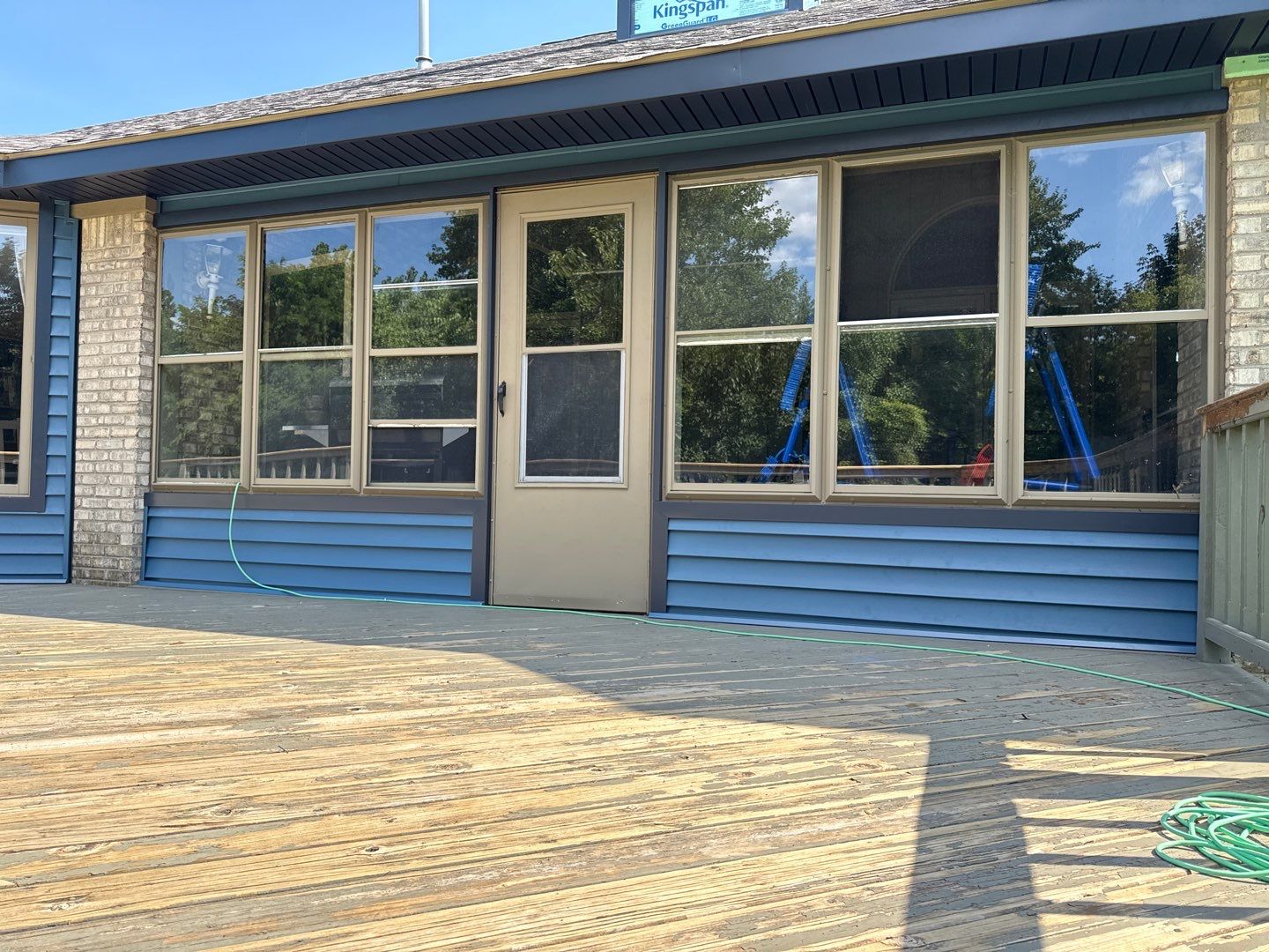 Siding Replacement using Alside Charter Oak D4.5" Laguna Blue by 180 Contractors