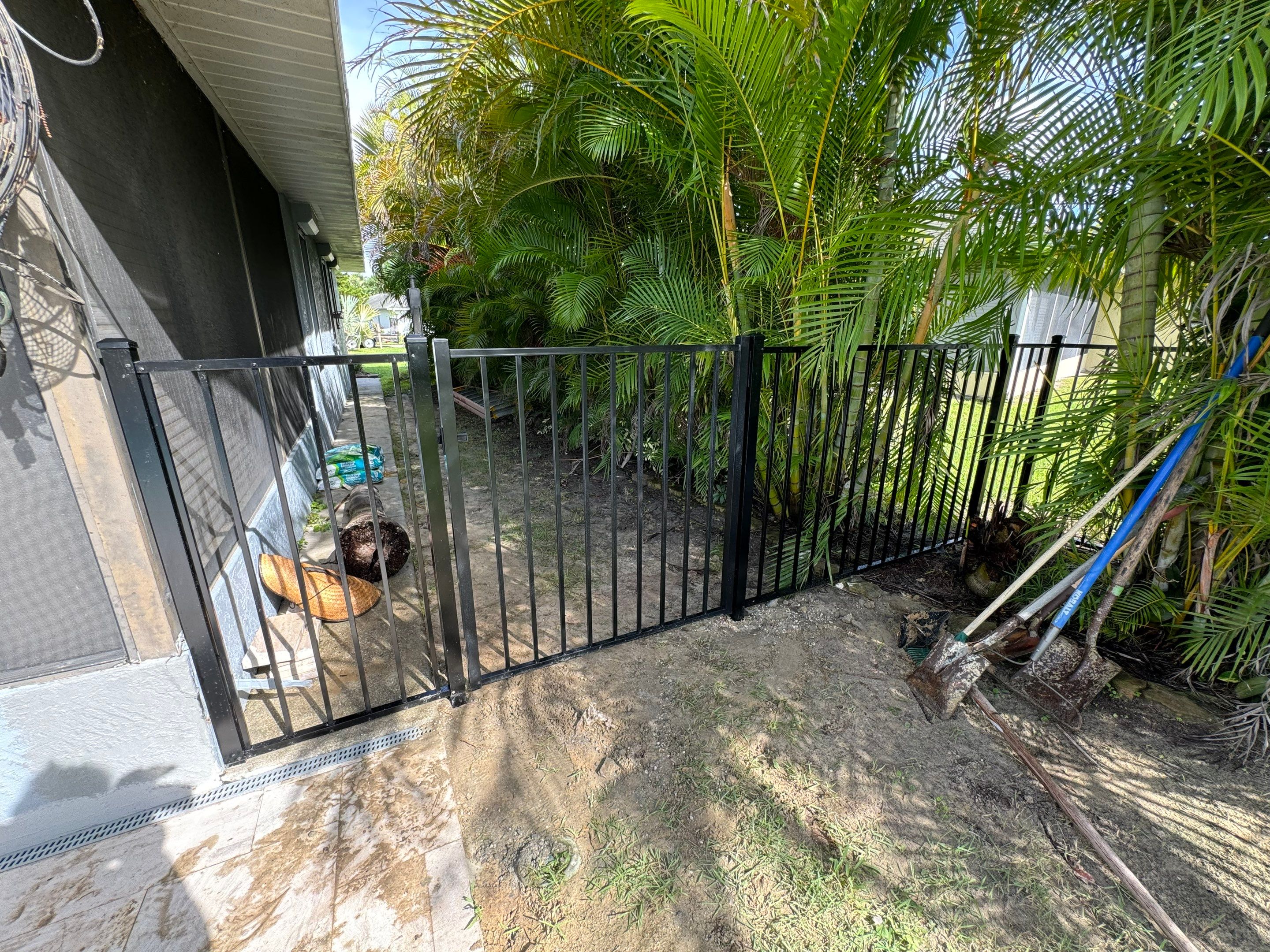 Aluminum Fence Installation using 3 Rail Aluminum Fence by Asap fence and gates, LLC