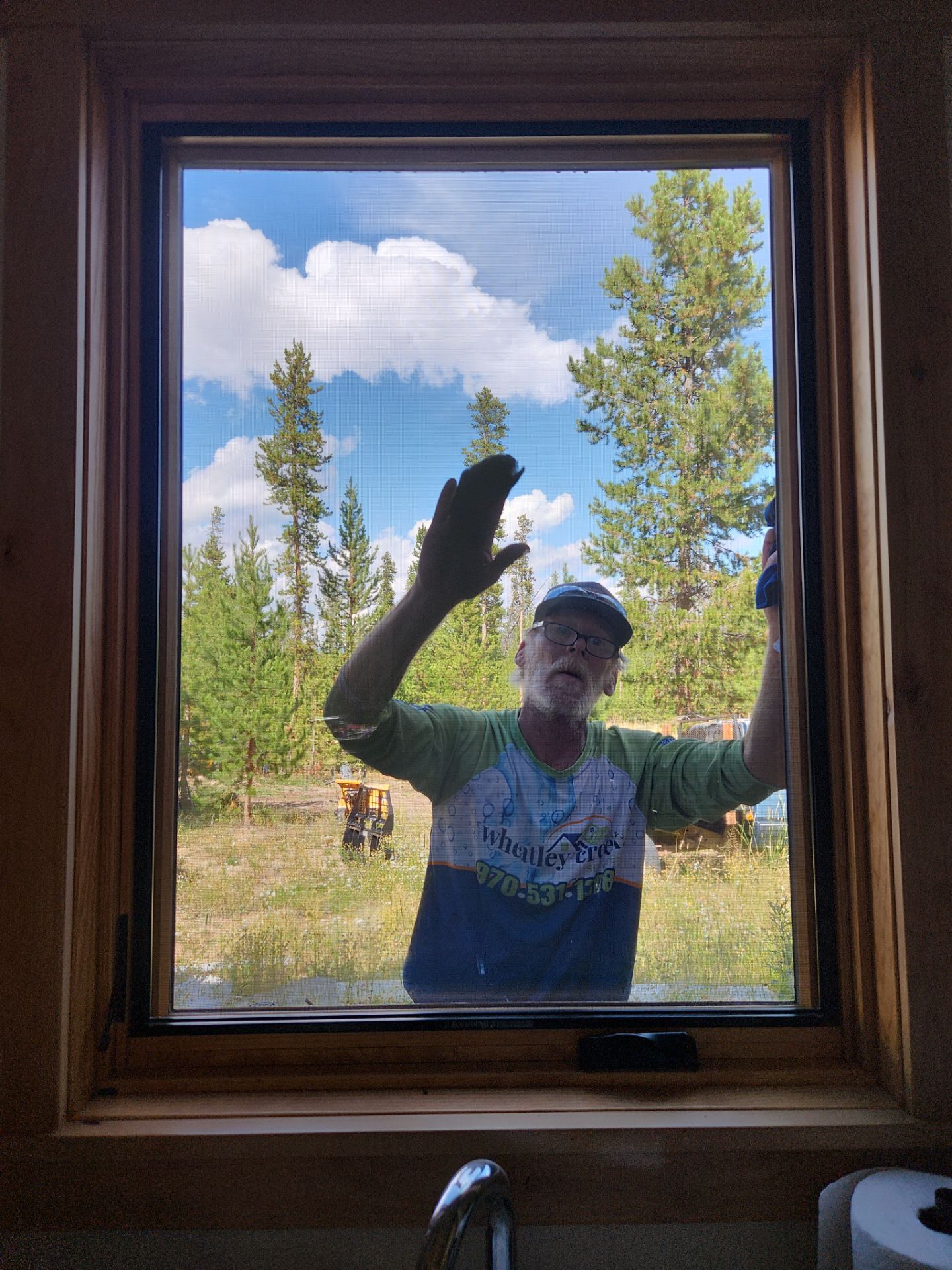 Window Washing using Ninja Scrubbers by Wheatley Creek Services