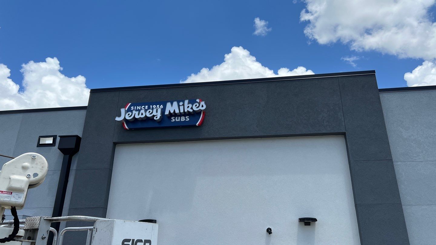 Channel Letters on Backer for Jersey Mikes by SignCrafters
