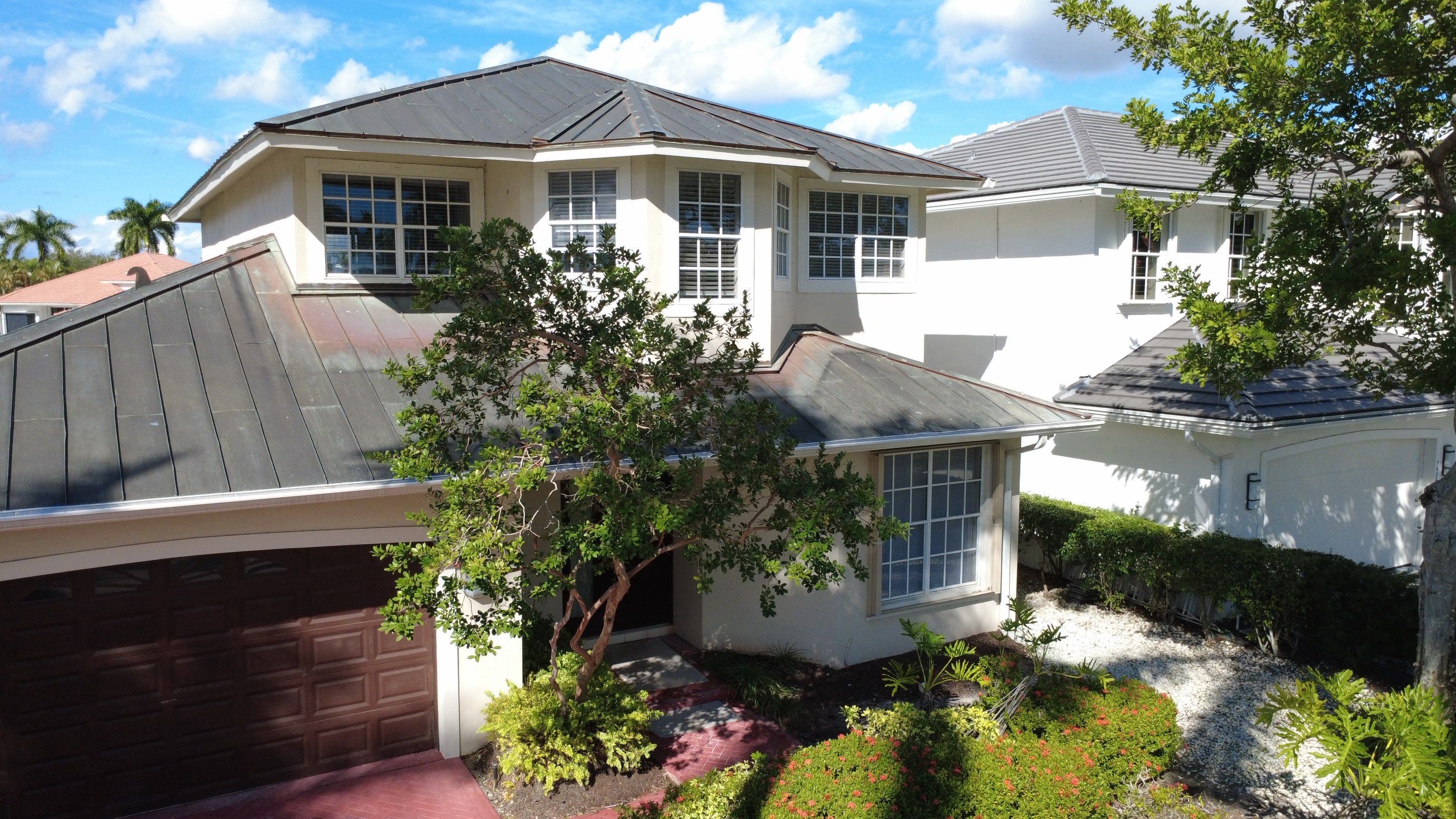 Residential Roofing Installation using 1" Nail strip metal roof by BLUES BROTHERS ROOFING