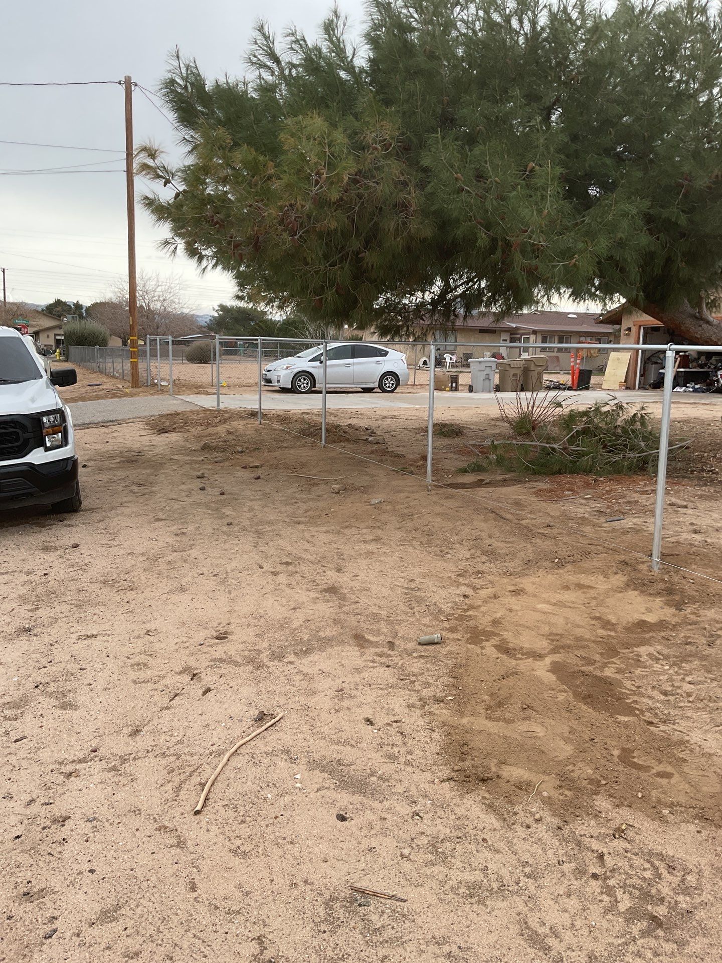 Fence Installation using chain -link by Fence Guys Inc. 