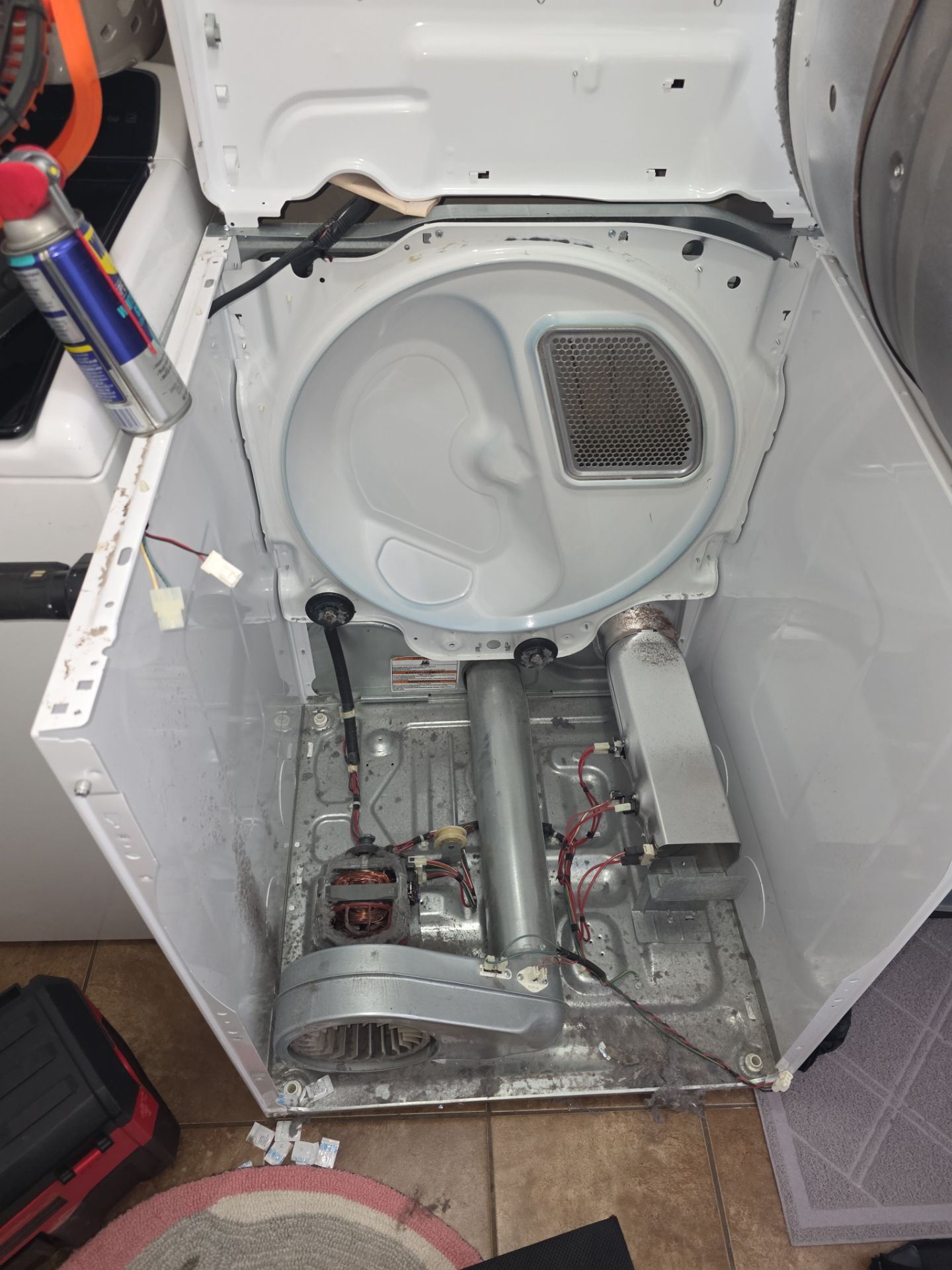 Whirlpool Dryer Repair and Internal Component Servicing in Groveland by AMB-WORKS APPLIANCE REPAIR