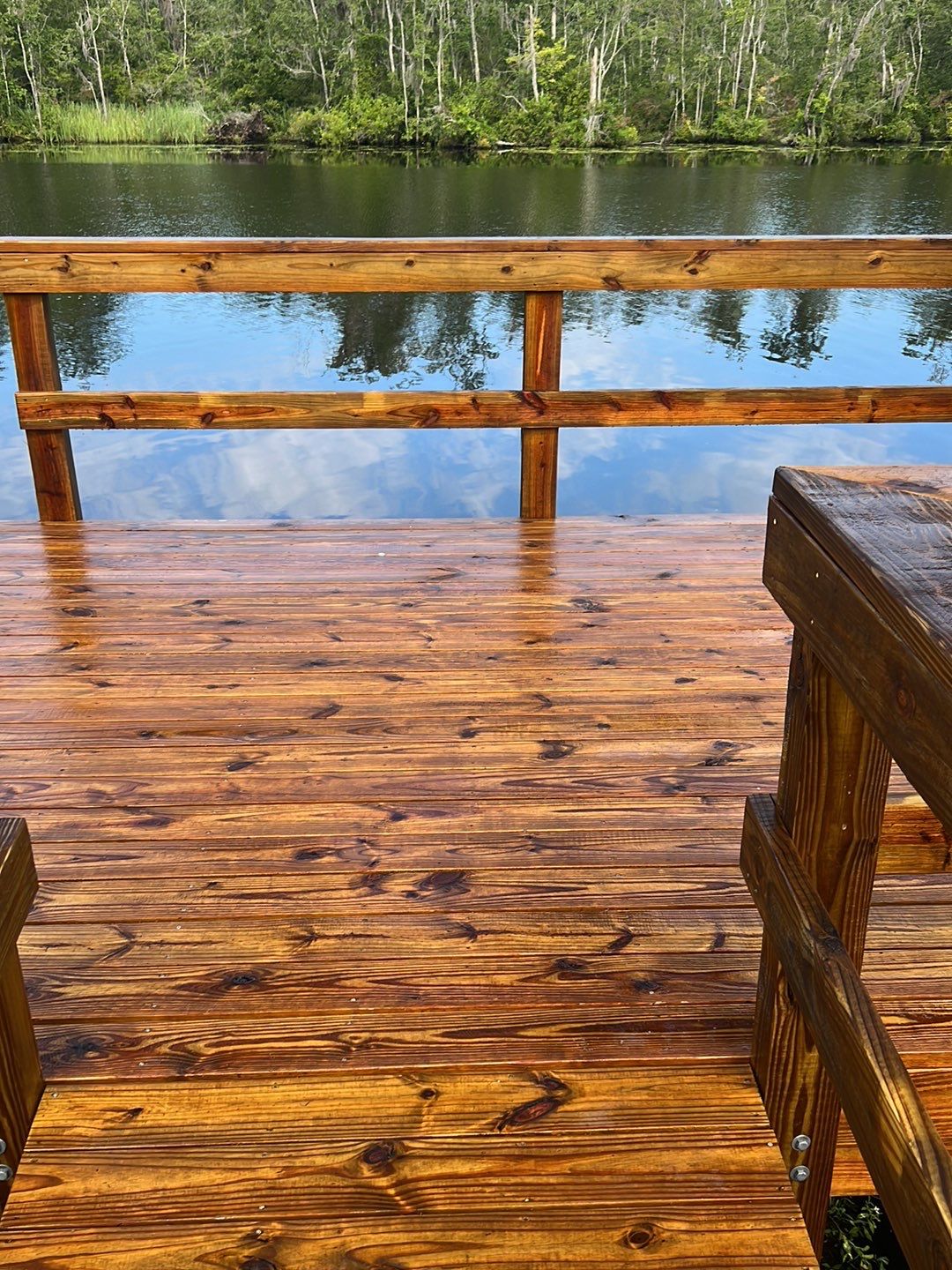 Dock using Wood Sealant by DuraSeal