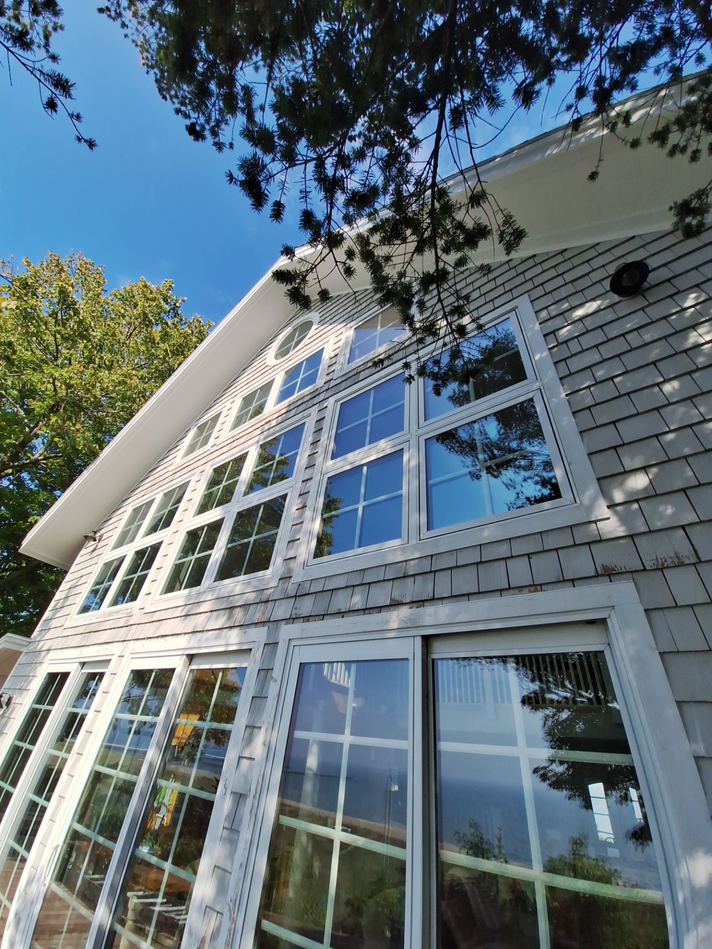 Lakefront Deck Pressure Washing, Exterior Wood Staining, and Painting in West Olive MI by Gordon Painting
