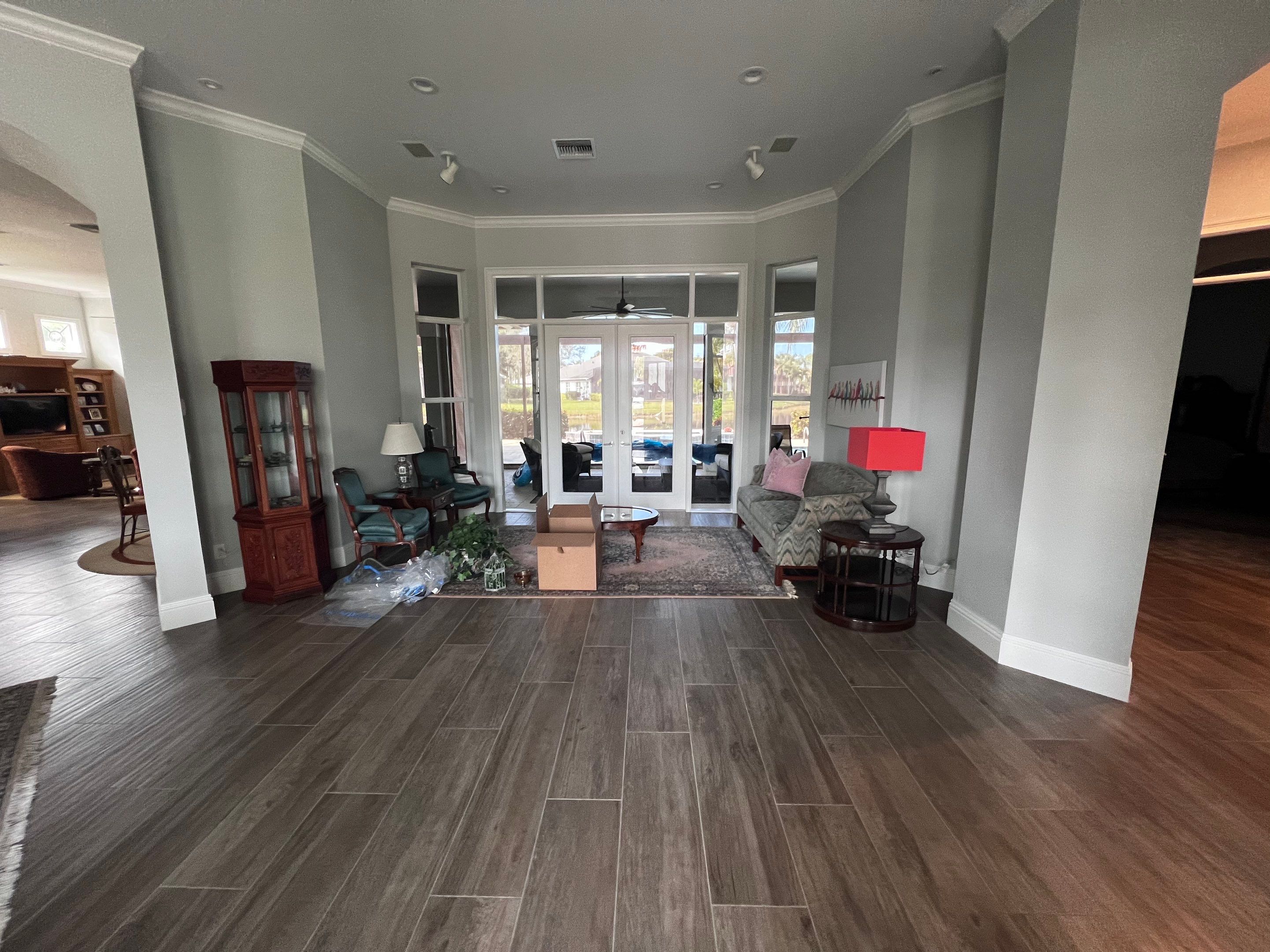 Wood Look Tile  using Alpi Tortora 8x48 by Naples Flooring Boutique