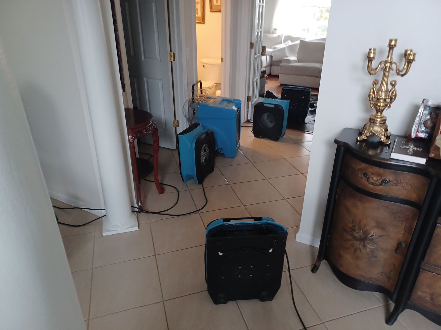 Project in West Bloomfield by EzDry Water Mitigation & Property Restoration