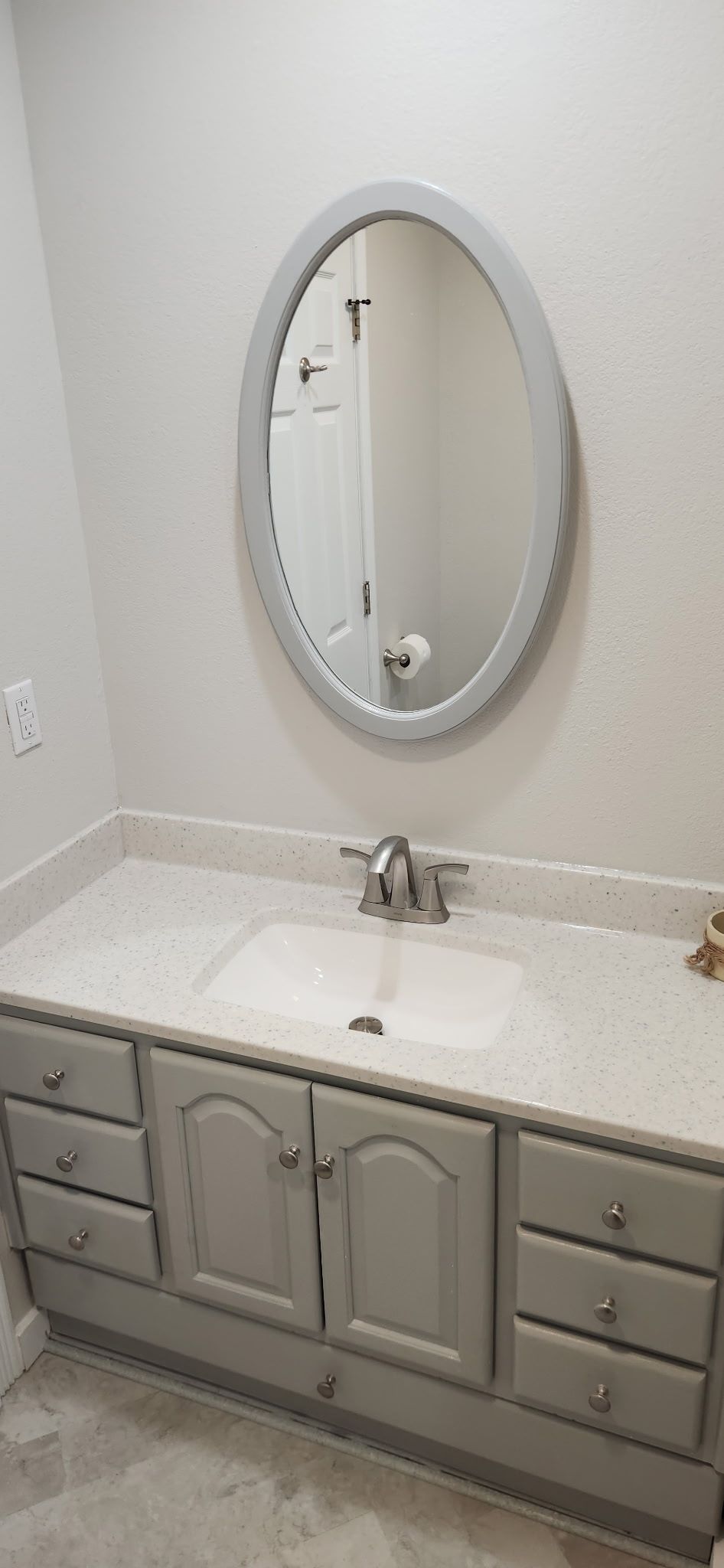 Small Bathroom Remodel by Cornerstone Home Builders, LLC