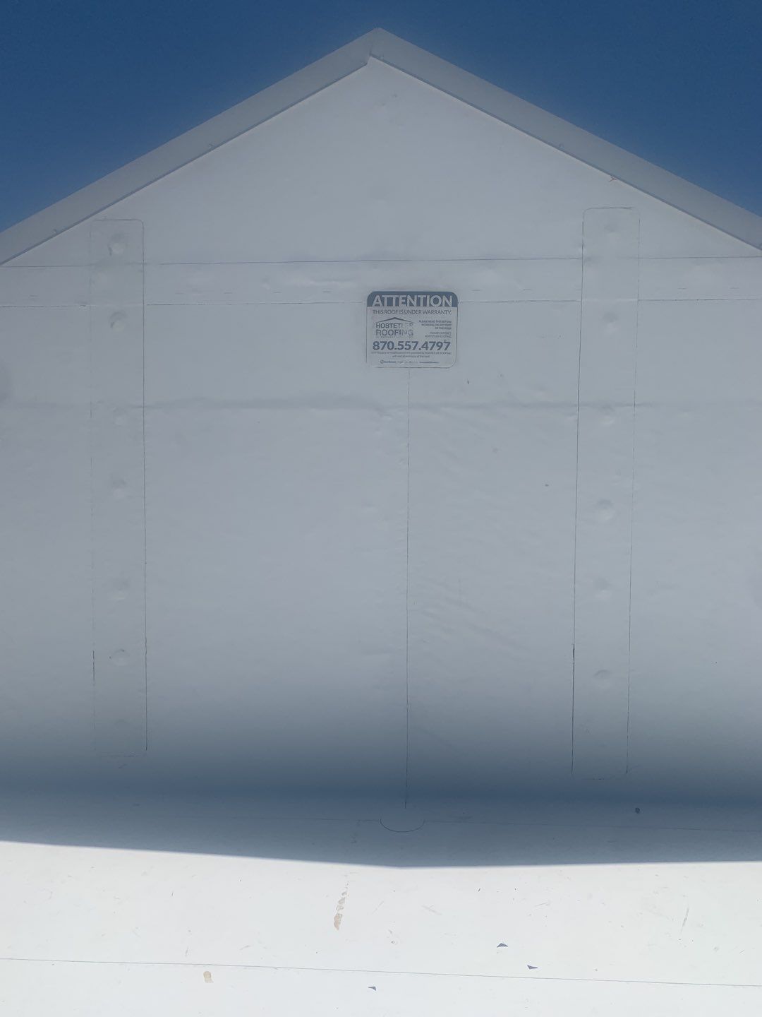 Commercial Roofing Installation using 50 mil PVC by Hostetler Roofing