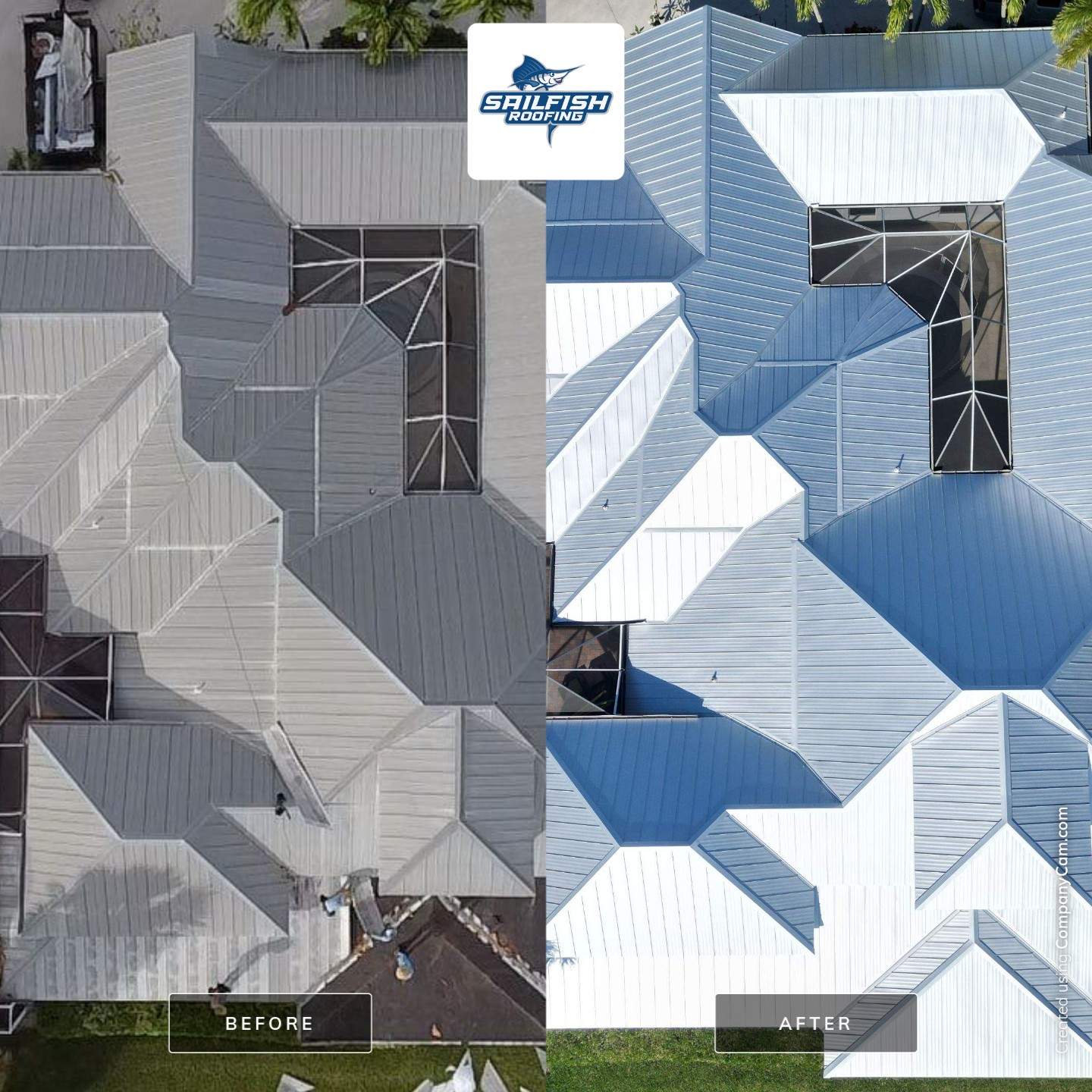 Standing Seam Metal Roof Replacement by Sailfish Roofing