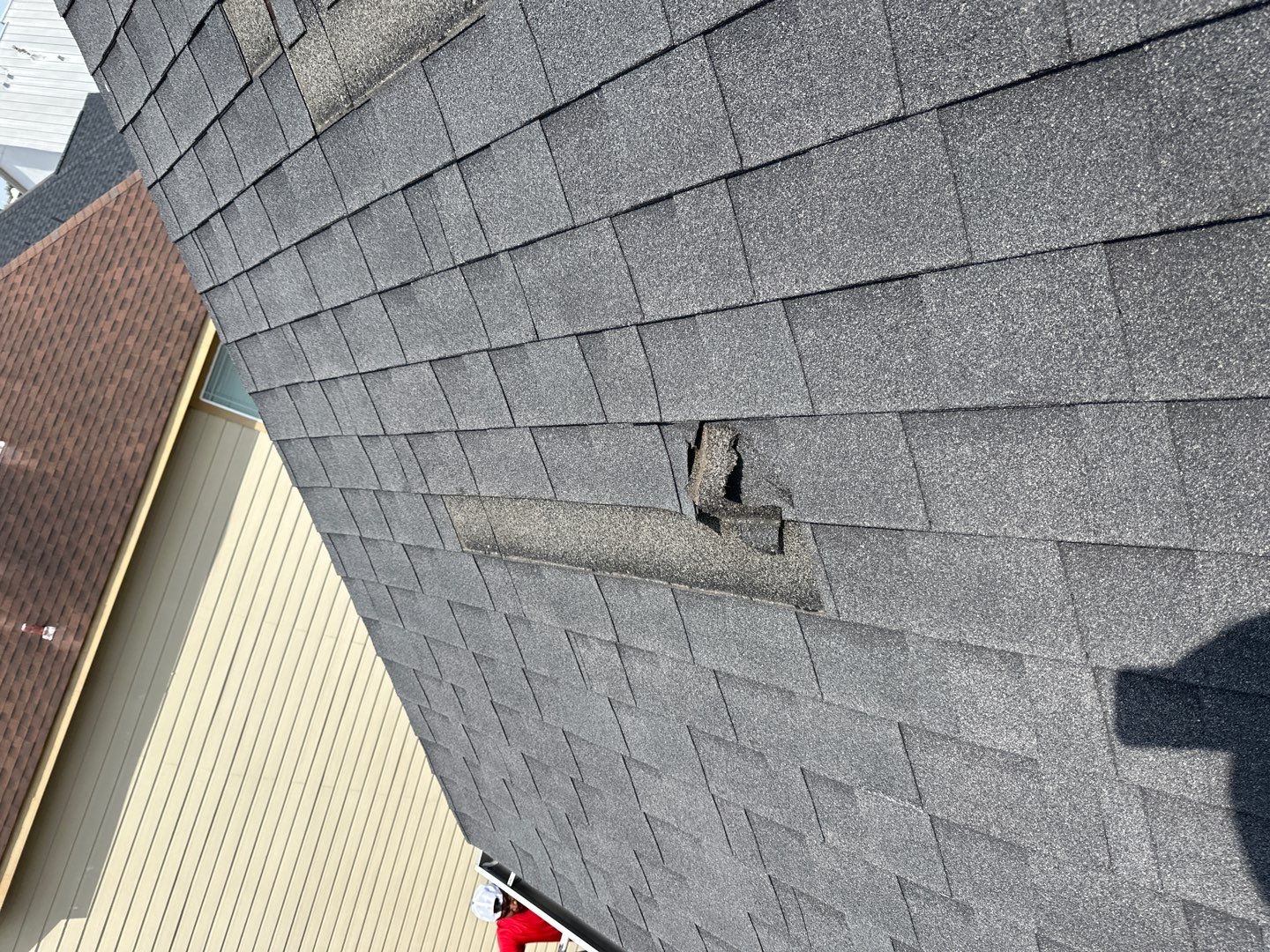 Hail Damage using Owen's Corning Duration (Lifetime) Shingles by Roof Repair Company