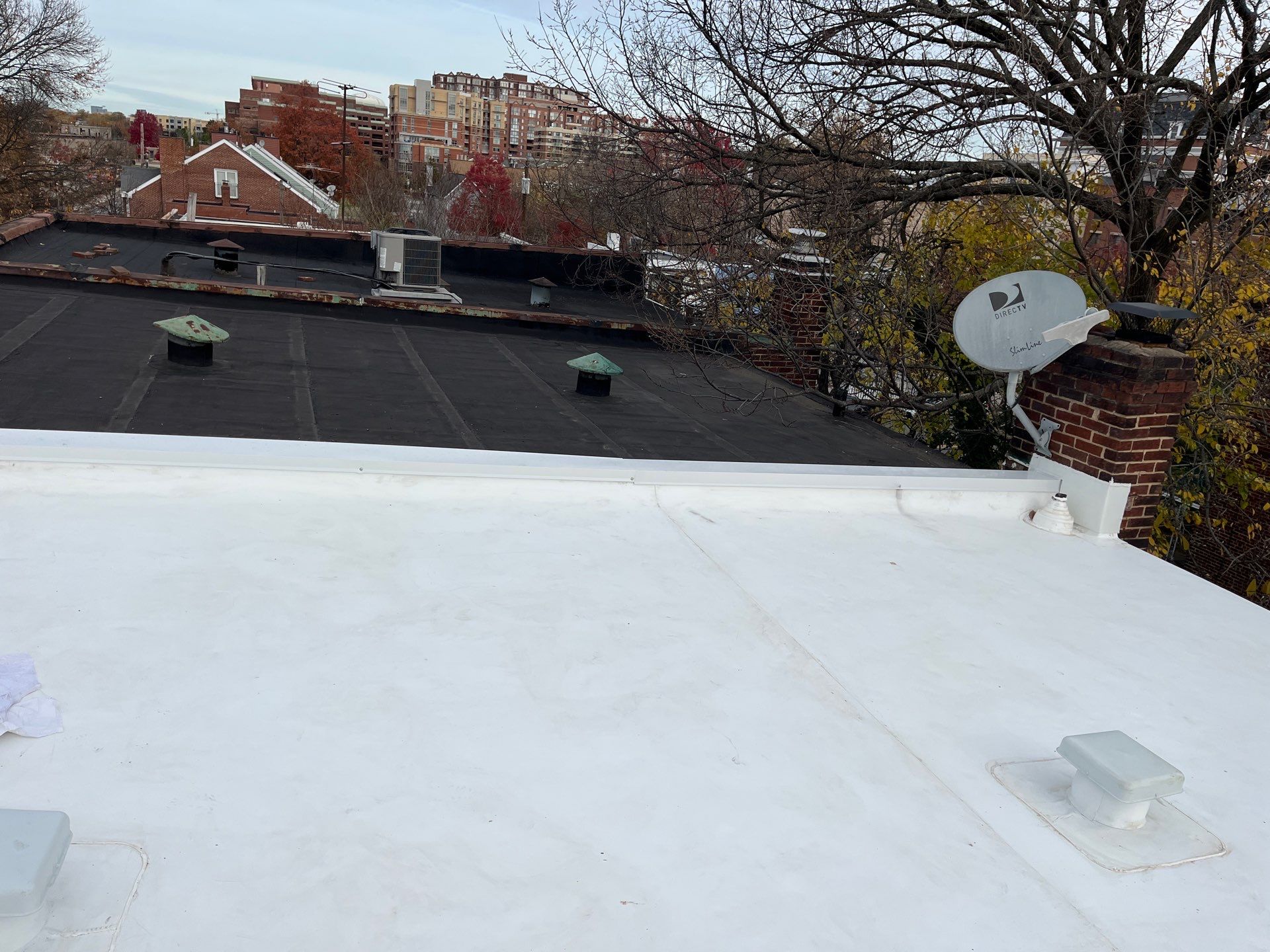 Alexandria: Residential Flat Roof Replacement with Mule Hide TPO Membrane by RM Banning, Inc.