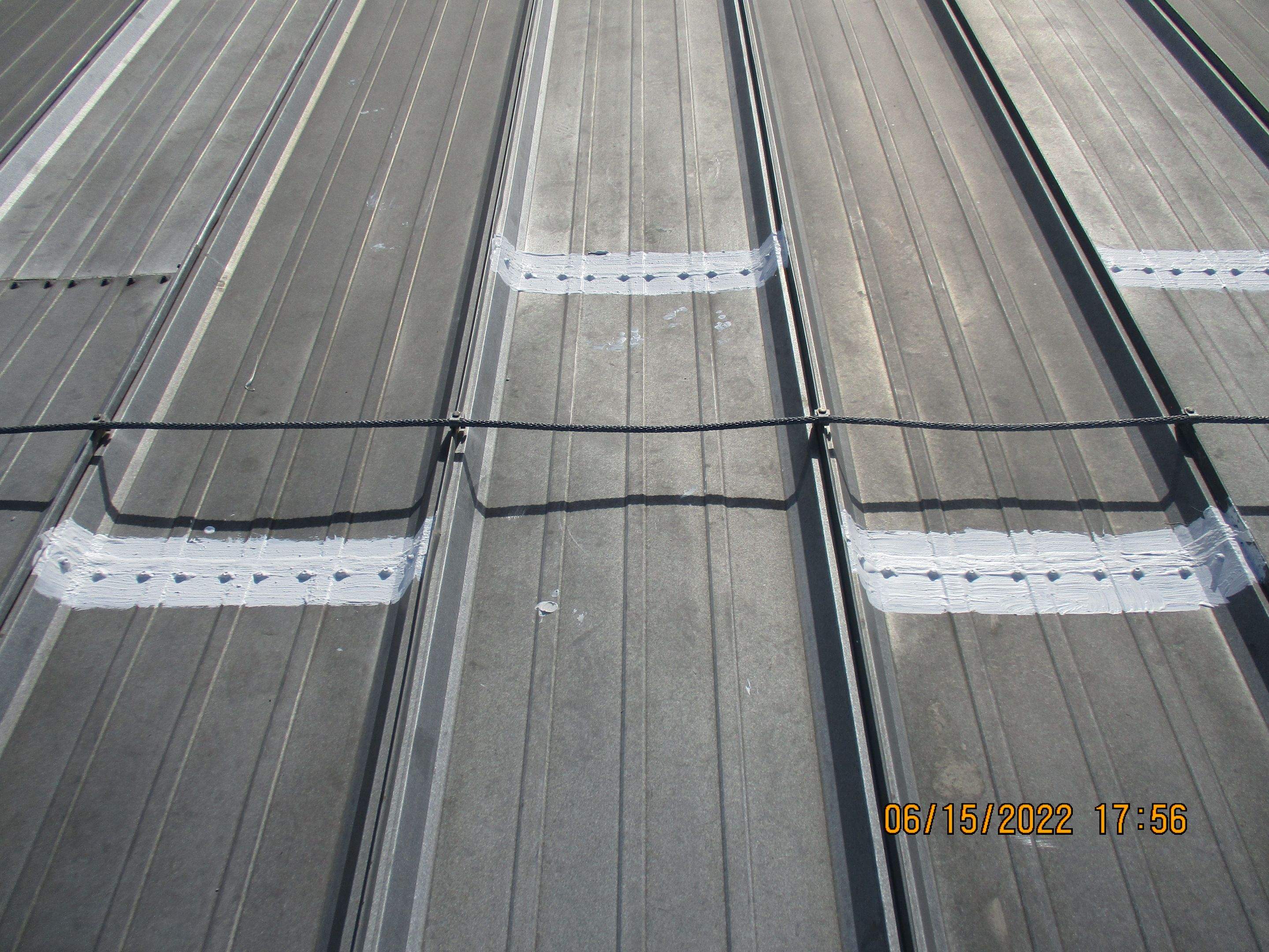 Calder Casino & Race Track Partial Metal Restoration  using #924 Eterna-Sil Premium Silicone Roof Coating by Morton Roofing, Inc.