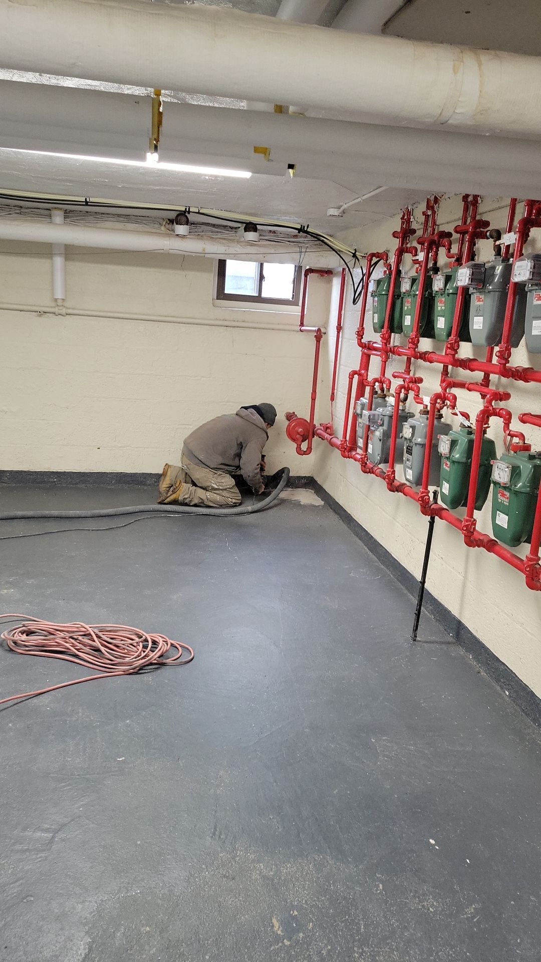 Laundry Room Floor Coating using Penntek- Silver Creek by Spectrum Painting, LLC