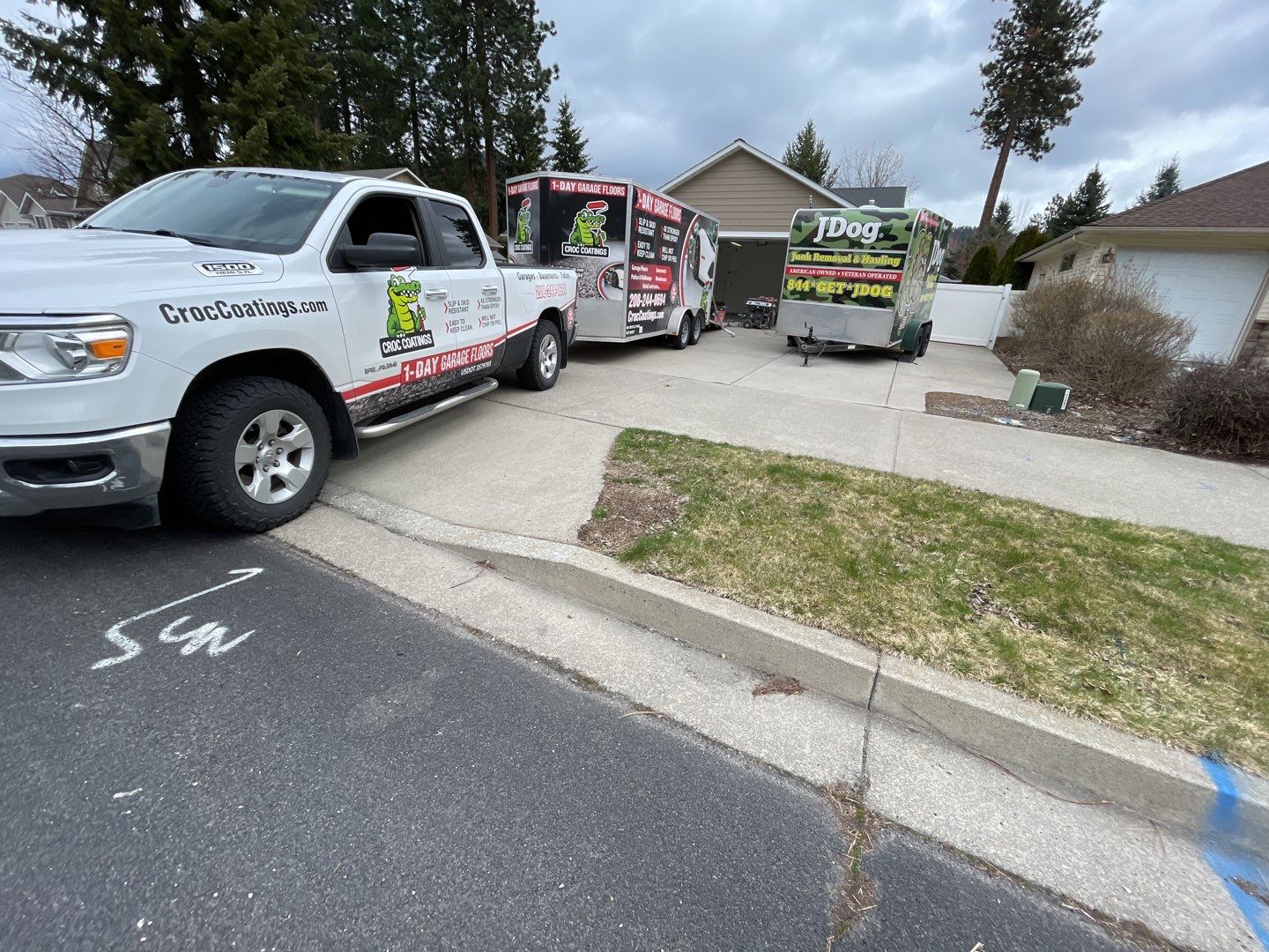 Garage Transformation using Silver Creek by Croc Coatings, LLC