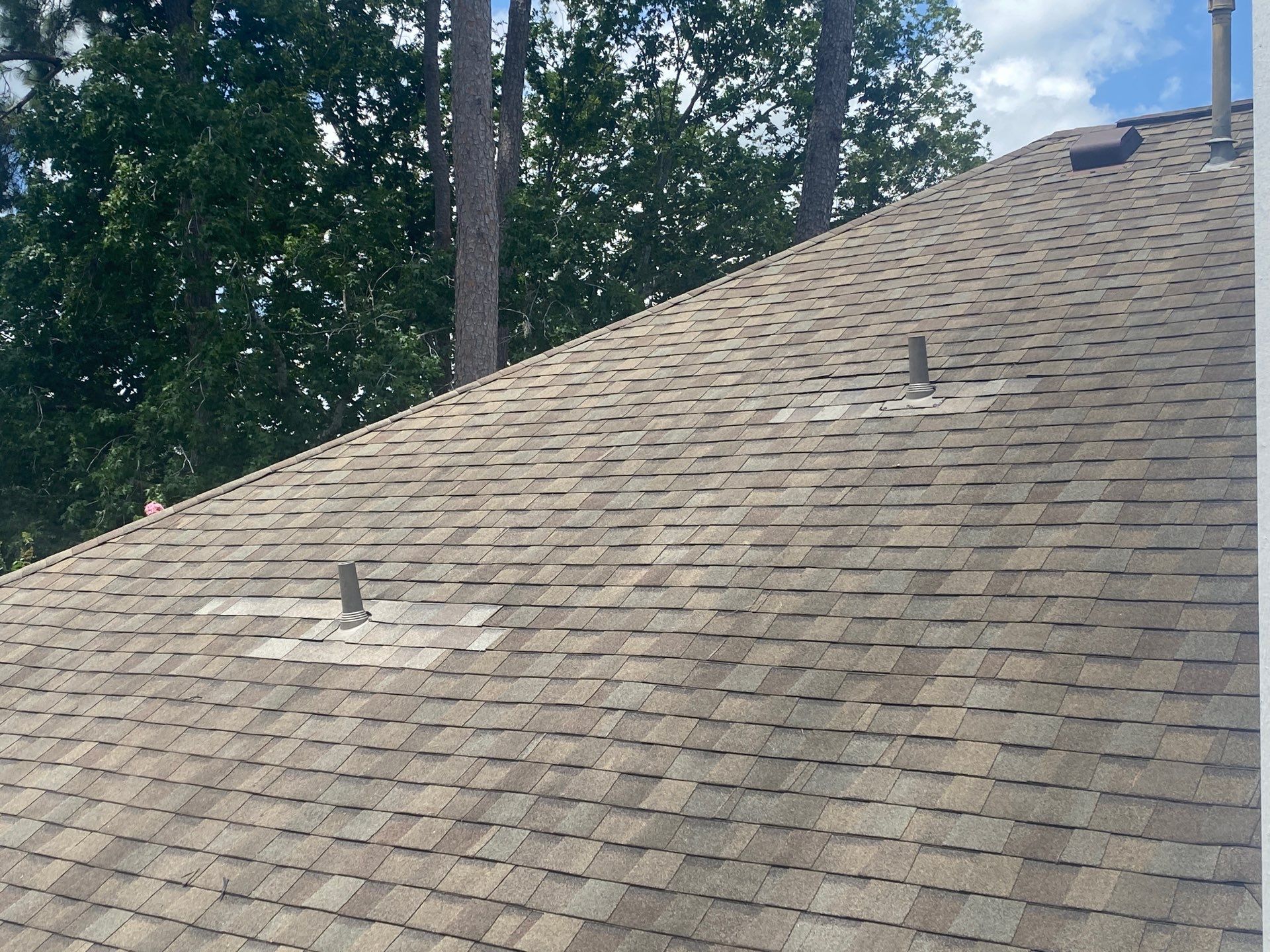 Hail Damage using Owen's Corning Duration (Lifetime) Shingles by Roof Repair Company