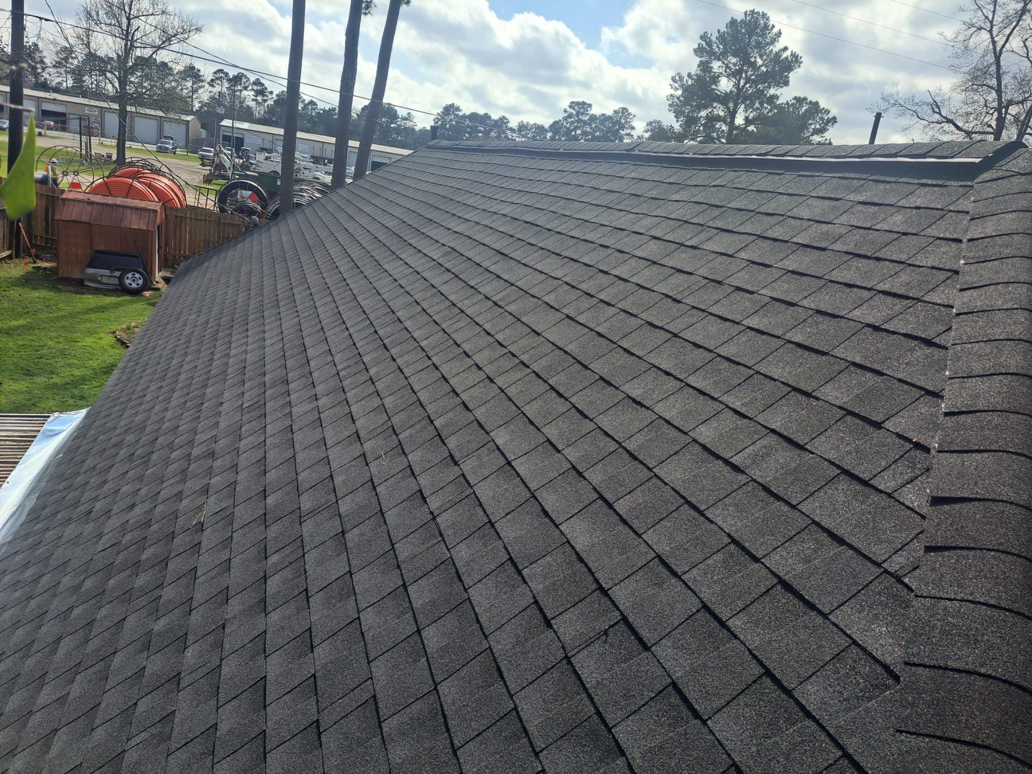 Moss-Covered Roof Made New — Conroe, TX by PL Roofing & SB Roofing, LLC.
