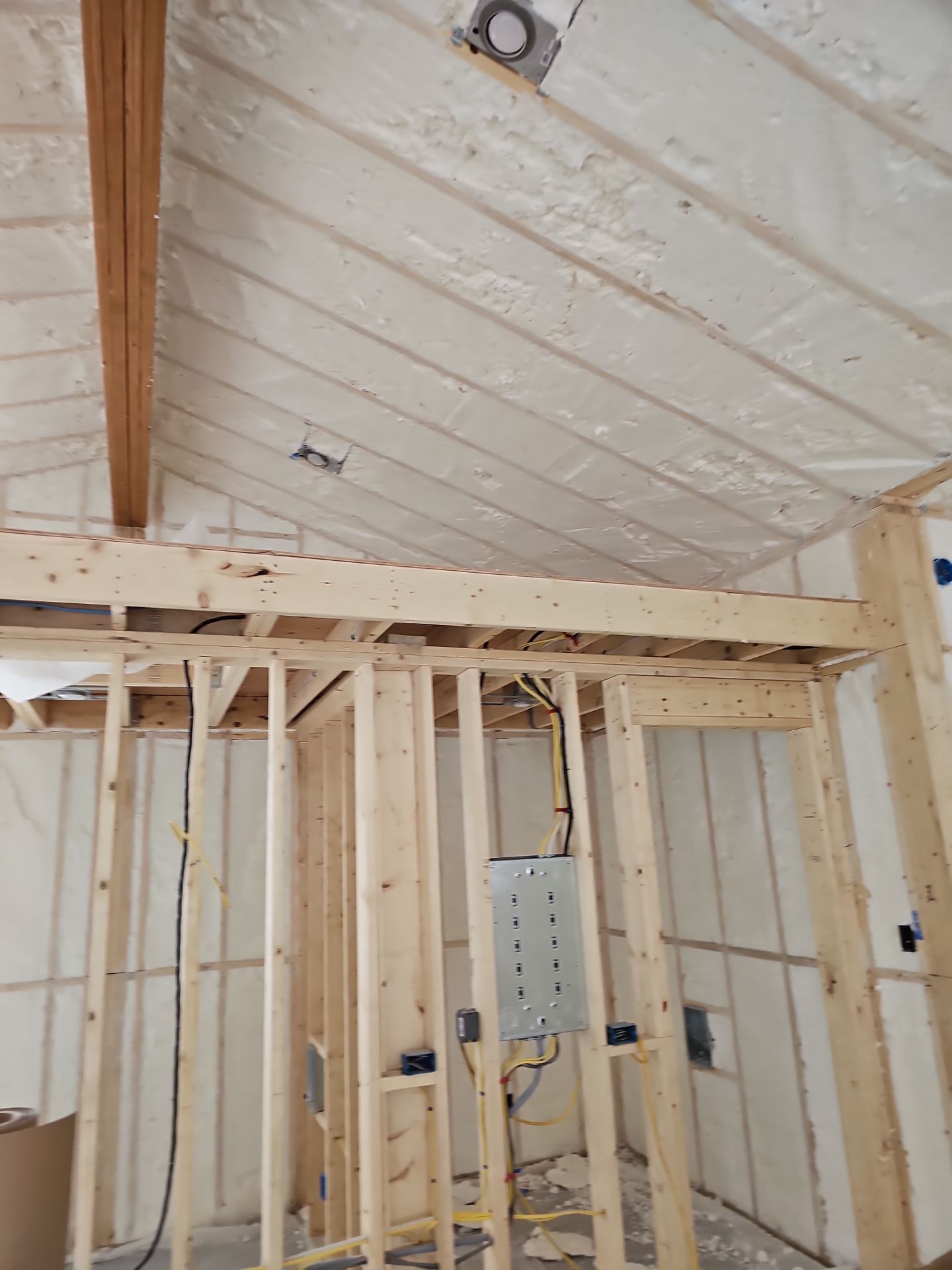Spray Foam Insulation using open cell spray foam by NYS Foam & Energy