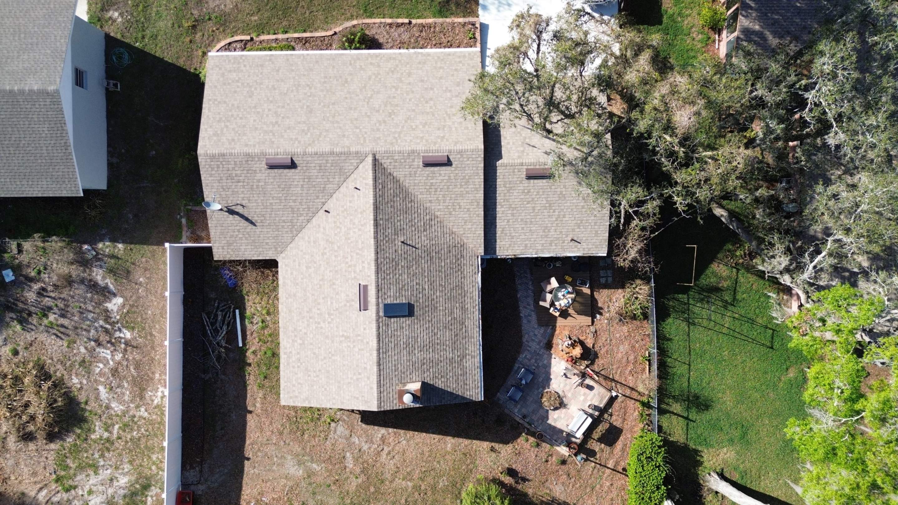 Drone pictures in Fruitland Park FL by Gold Key Roofing