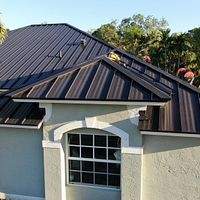 24ga 1.5" Mechanical Seam Matte Black by Total Roofing System The Metal Roof Experts