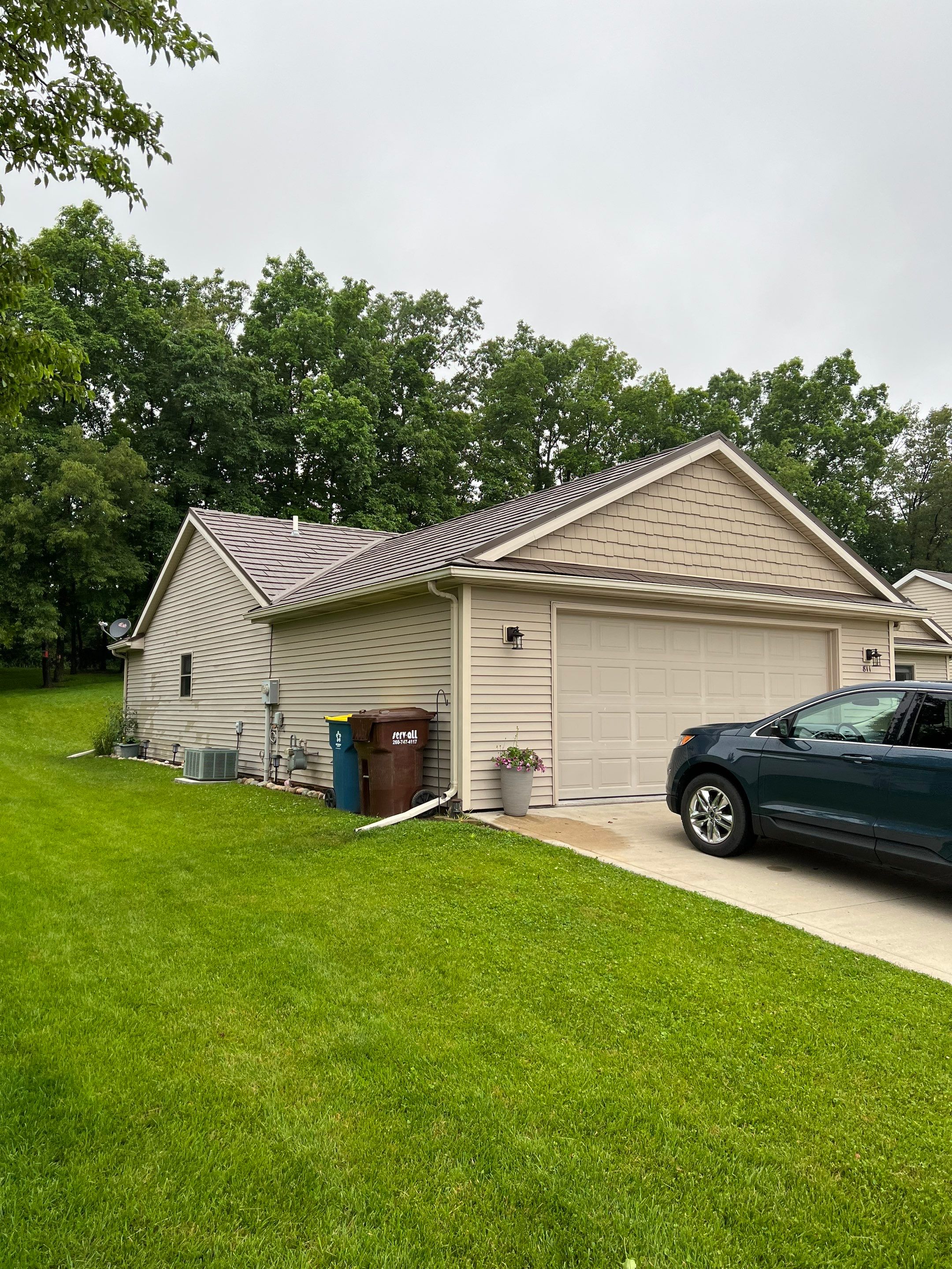Burnished Slate Metal Shake Roof for Retired Homeowners in Angola, Indiana by 4Ever Metal Roofing
