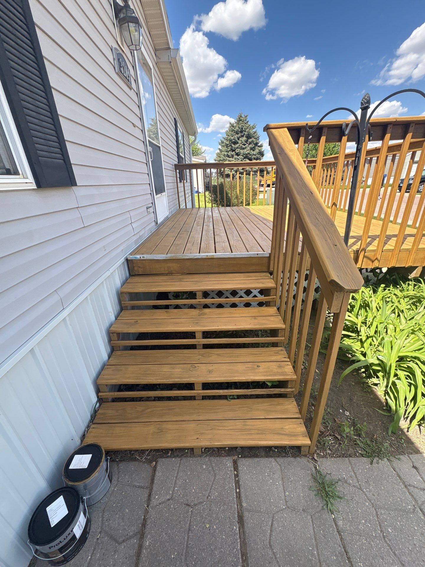 Wood Deck Staining and Interior Paint Refresh in Sioux Falls by Select Painting, Coatings & Garage Cabinets