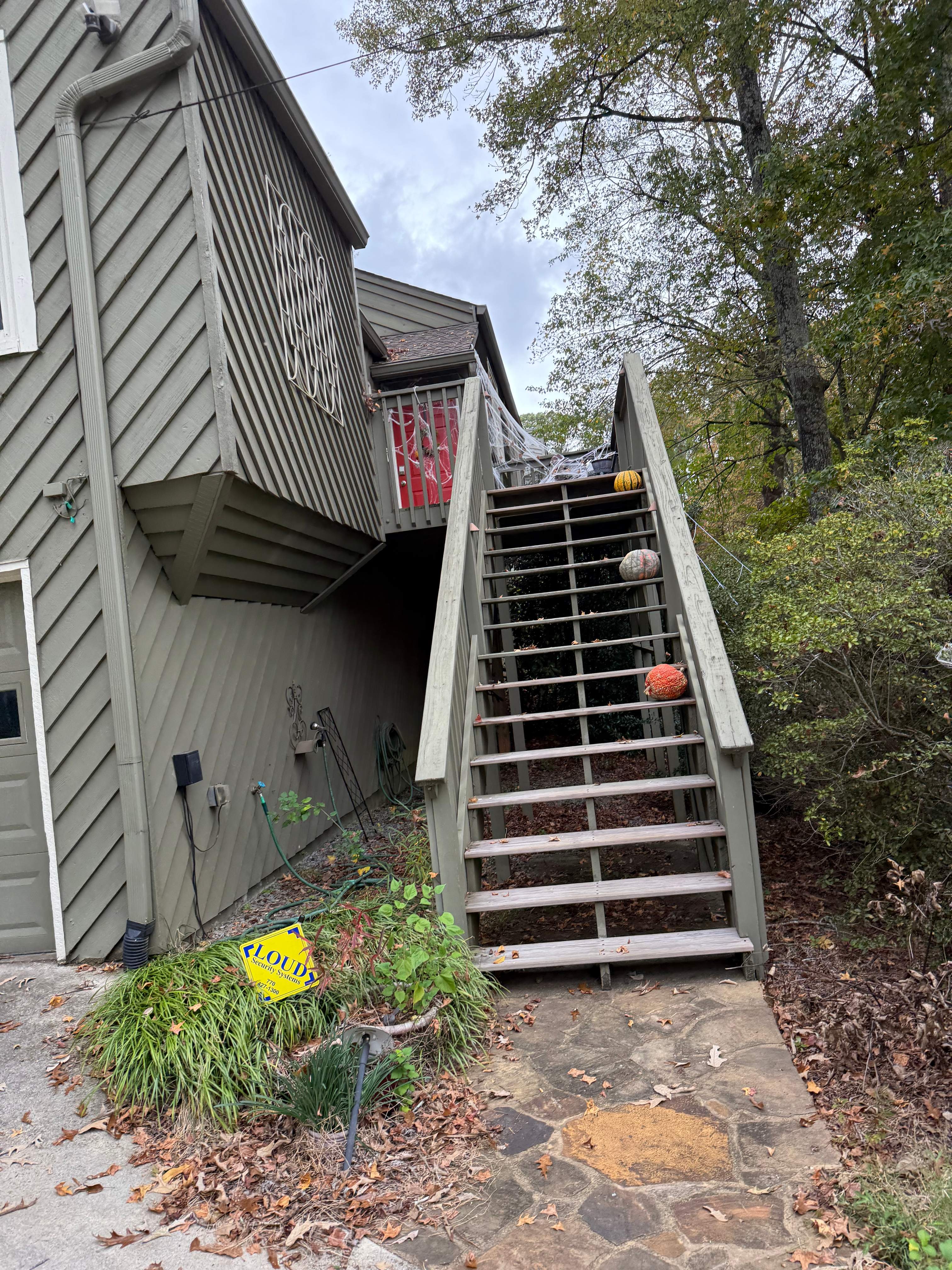 Elevated Wood Deck and Siding Replacement in Marietta by Swift Home Renovations