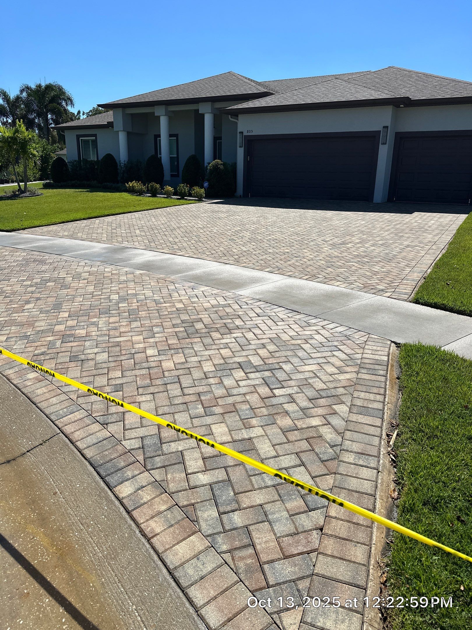 Residential Paver Sealing for Driveway and Pool Deck in La Paloma Sun City Center by Supreme Paver Experts