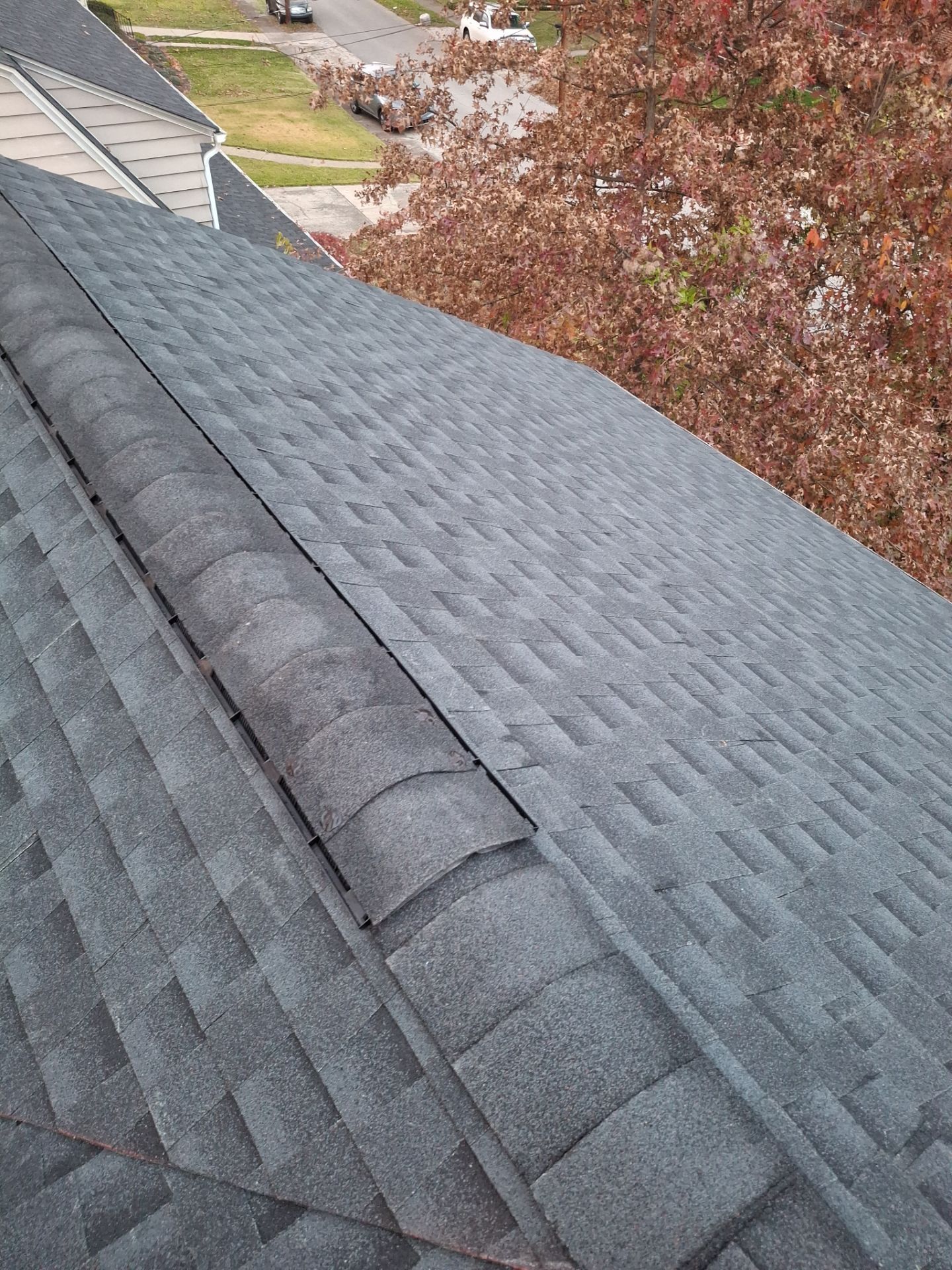 Residential Roofing Installation using GAF Timberline HDZ Charcoal by Rainstoppers Roofing