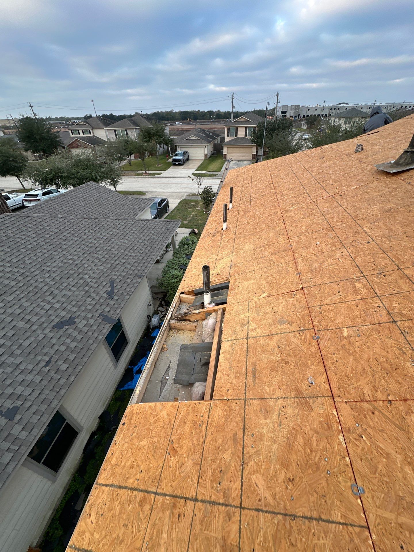 Project in Houston by Motion Roofing
