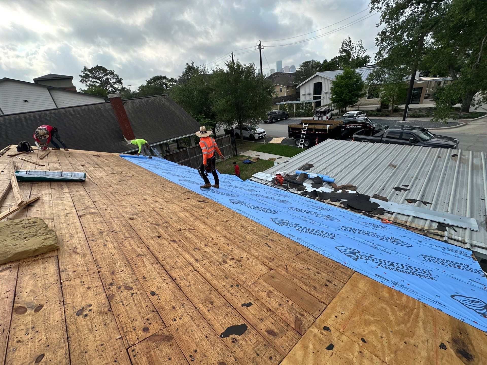 Project in Houston by Motion Roofing
