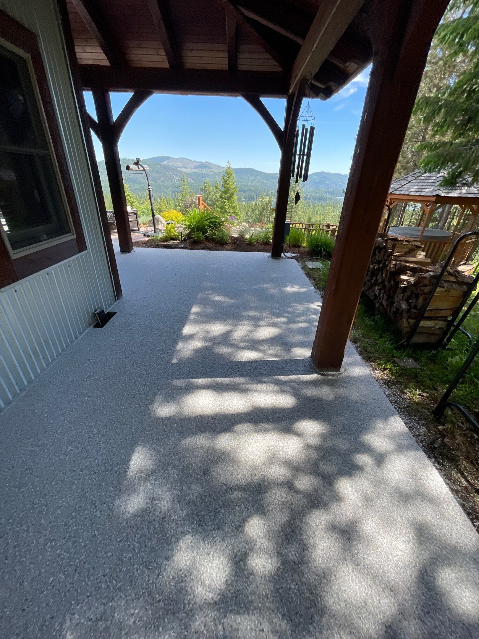 Patio Transformation using Mt Everest by Croc Coatings, LLC