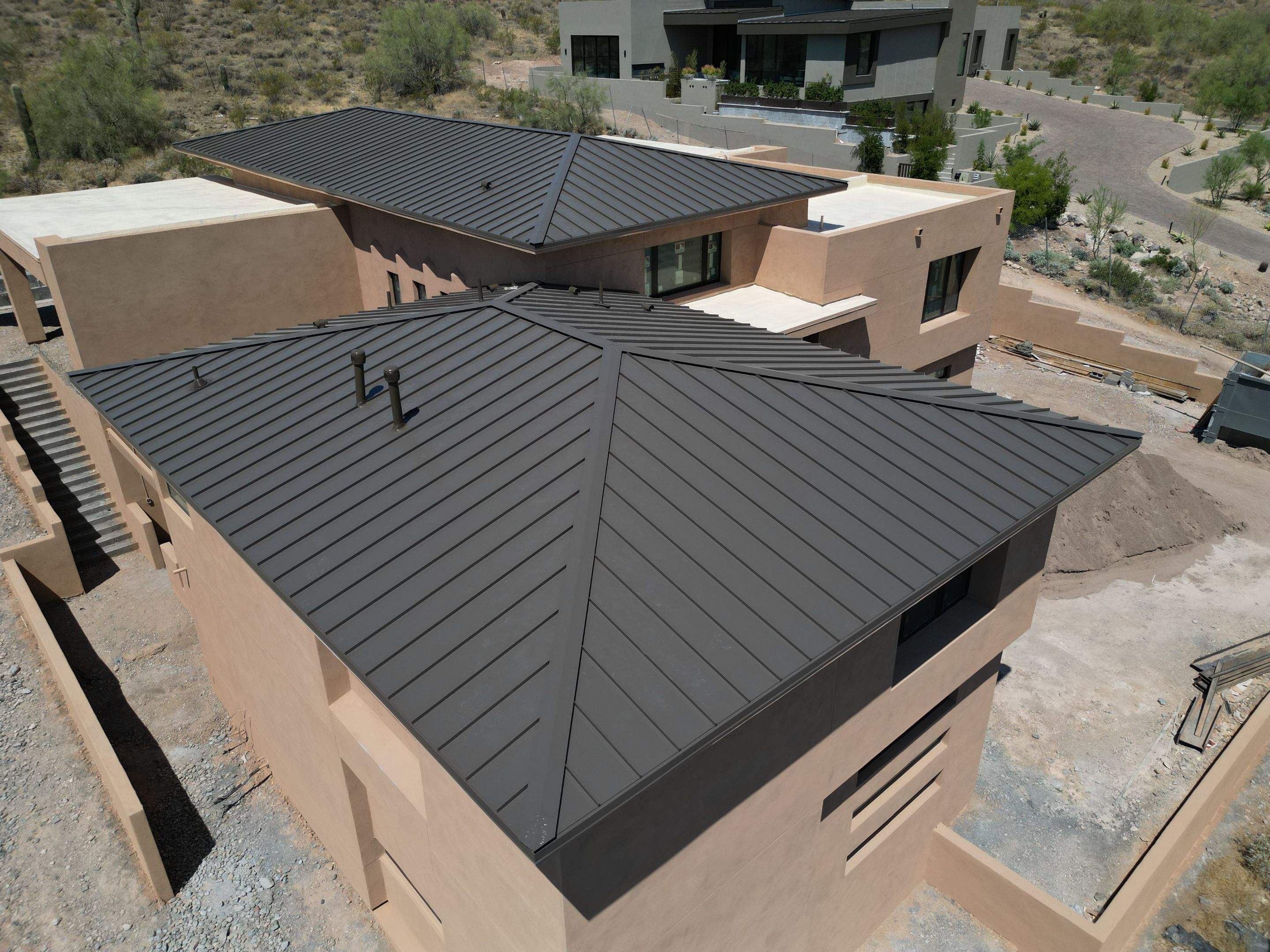 Burnished Slate Standing Seam by Reimagine Roofing