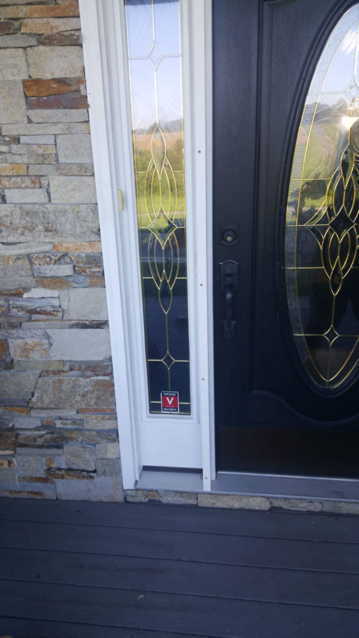 Door Installation using ProVia Storm Door by Roof Right Inc