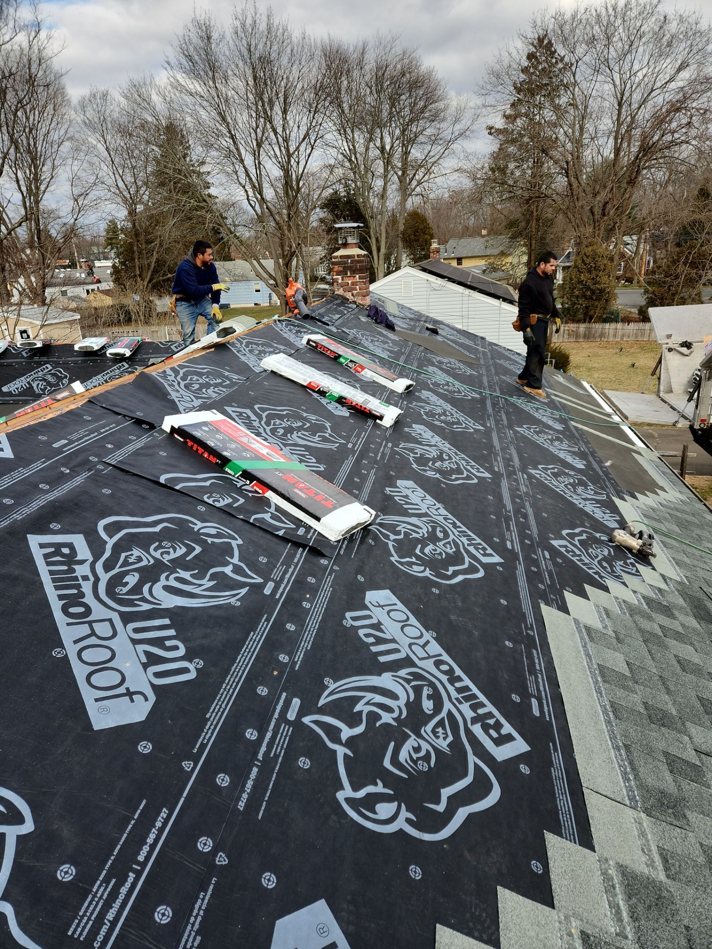 Residential Roofing Installation using Owens Corning Duration Onyx Black by A Plus Exterior