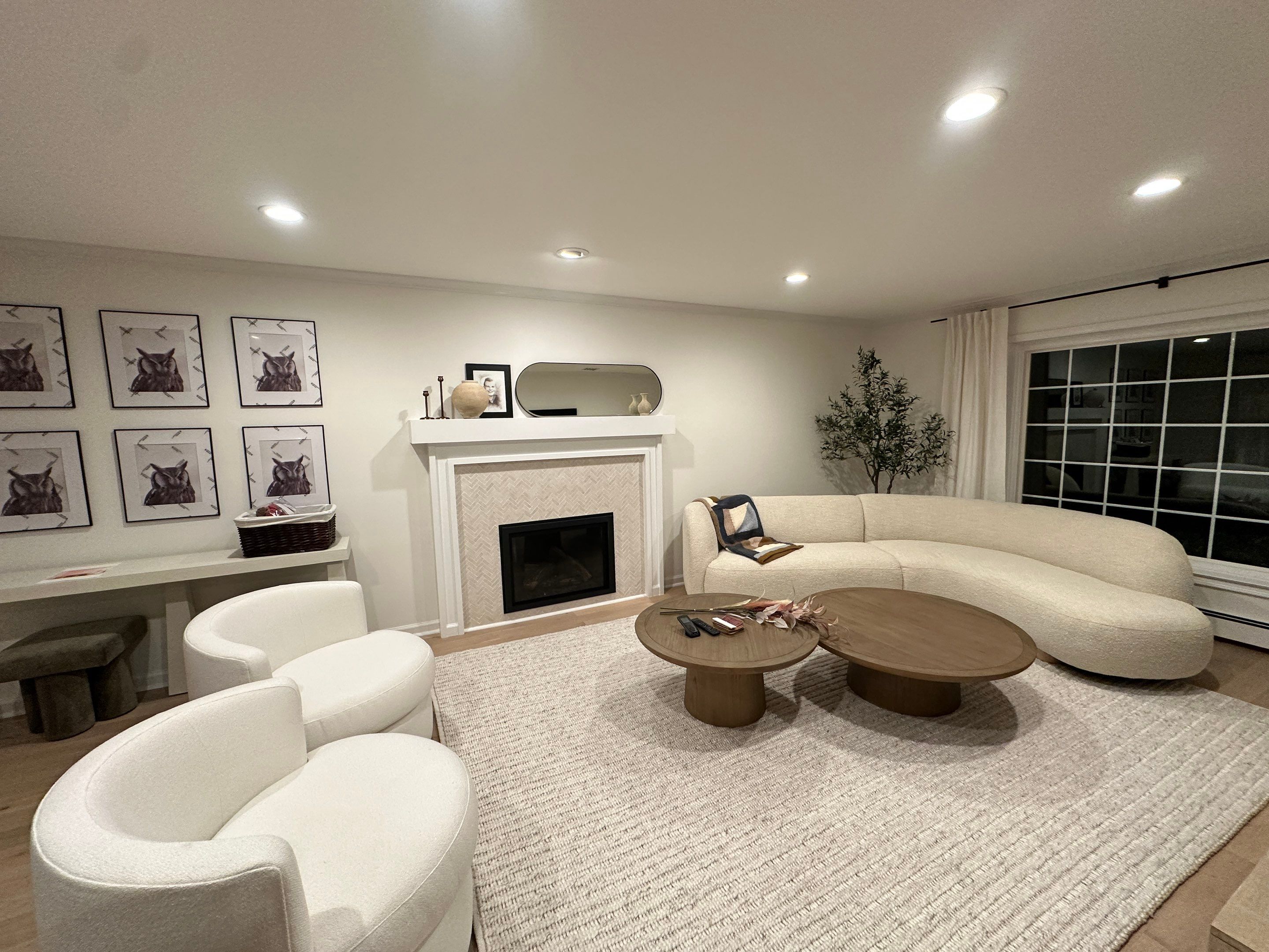 Family Room Remodel using Benjamin Moore by Home Concepts Construction
