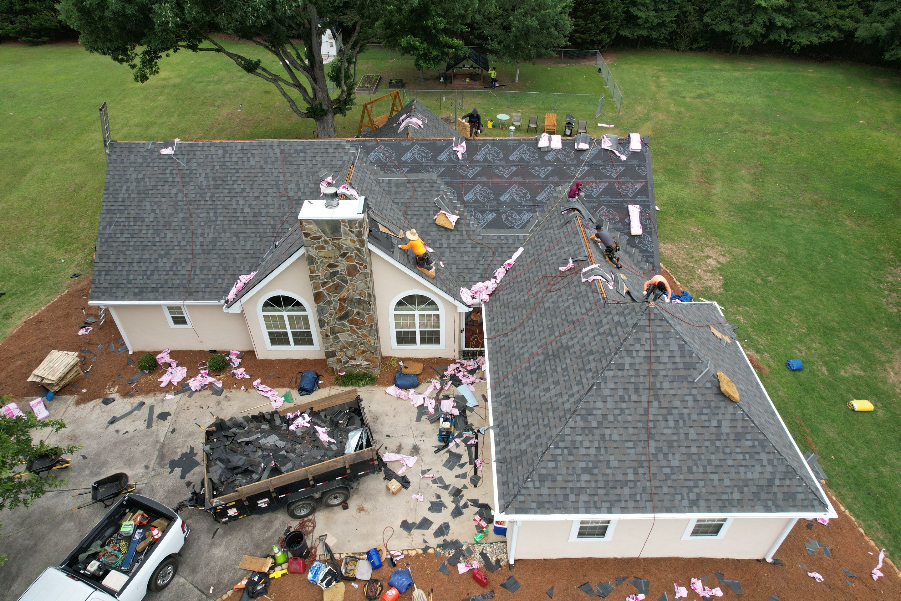 Residential Roofing Installation using Owens Corning by Inspector Roofing and Restoration