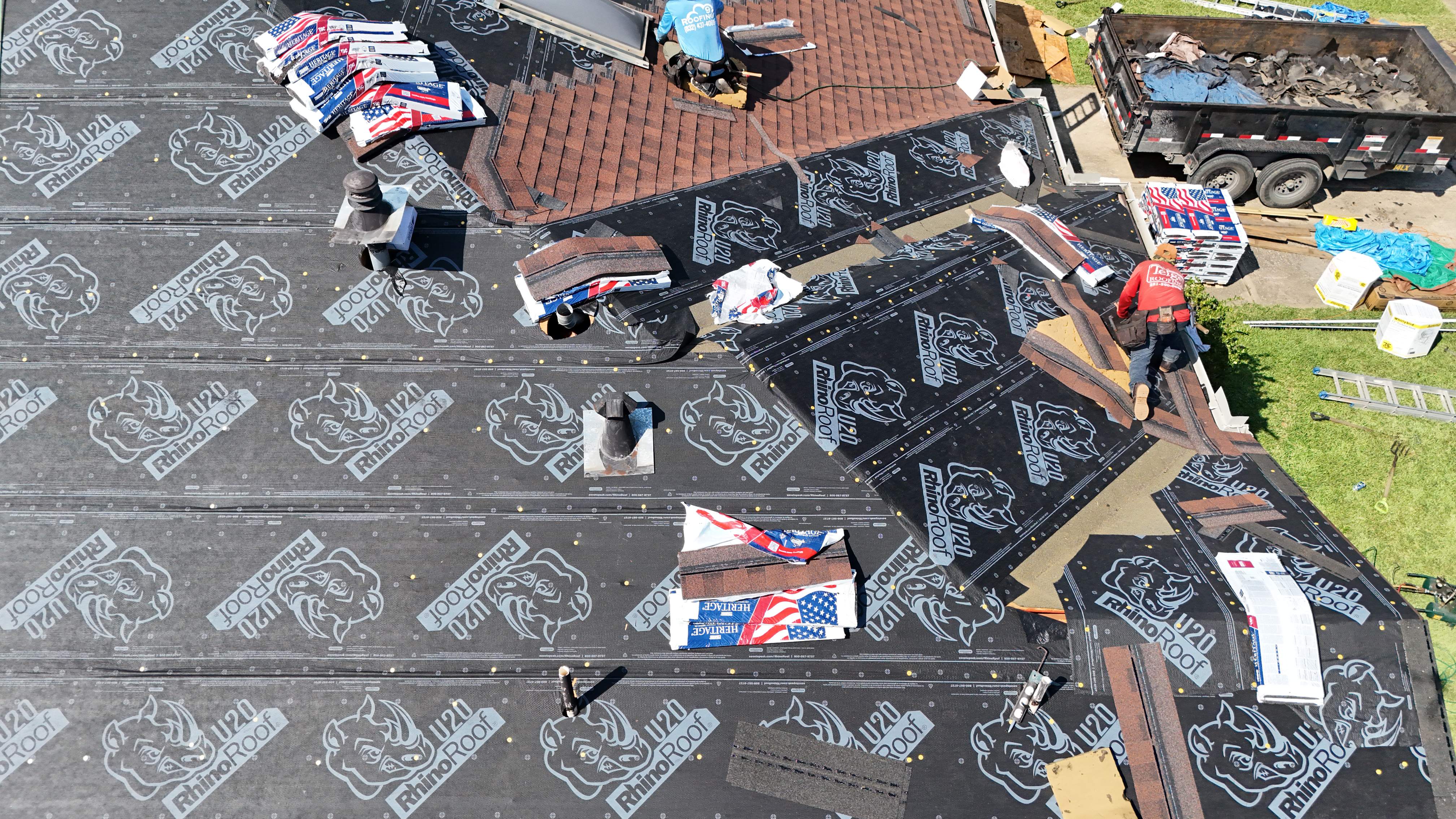 Roof Replacement with Skylights — Channelview, TX by PL Roofing & SB Roofing, LLC.