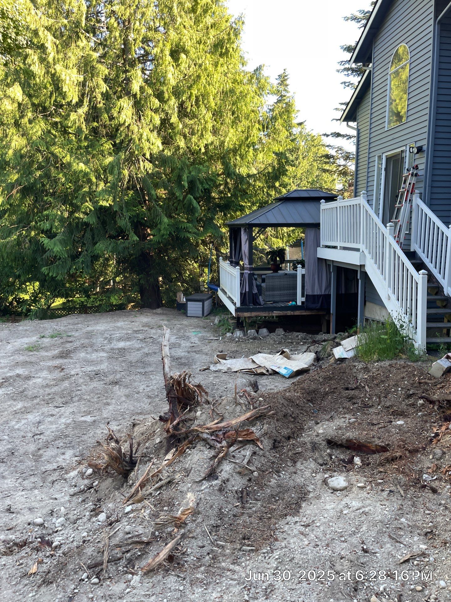 Concrete Back Patio Makeover  by Jireh Asphalt & Concrete Inc 