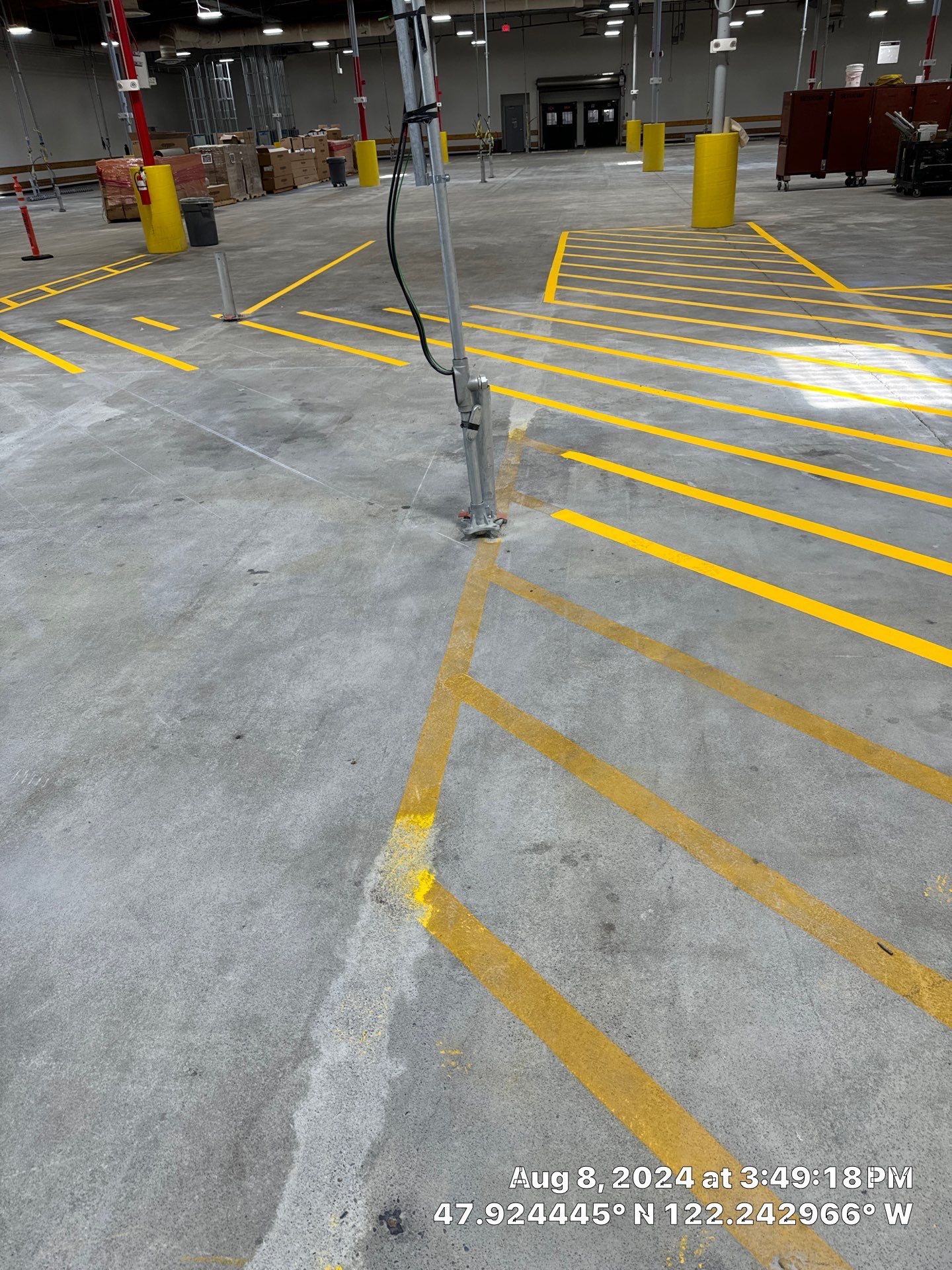 USPS Asphalt Patch Repair, Indoor Parking Lot Sandblast, Outdoor Parking Lot Sealcoating & Indoor/Outdoor Parking Lot Striping  by Jireh Asphalt & Concrete Inc 
