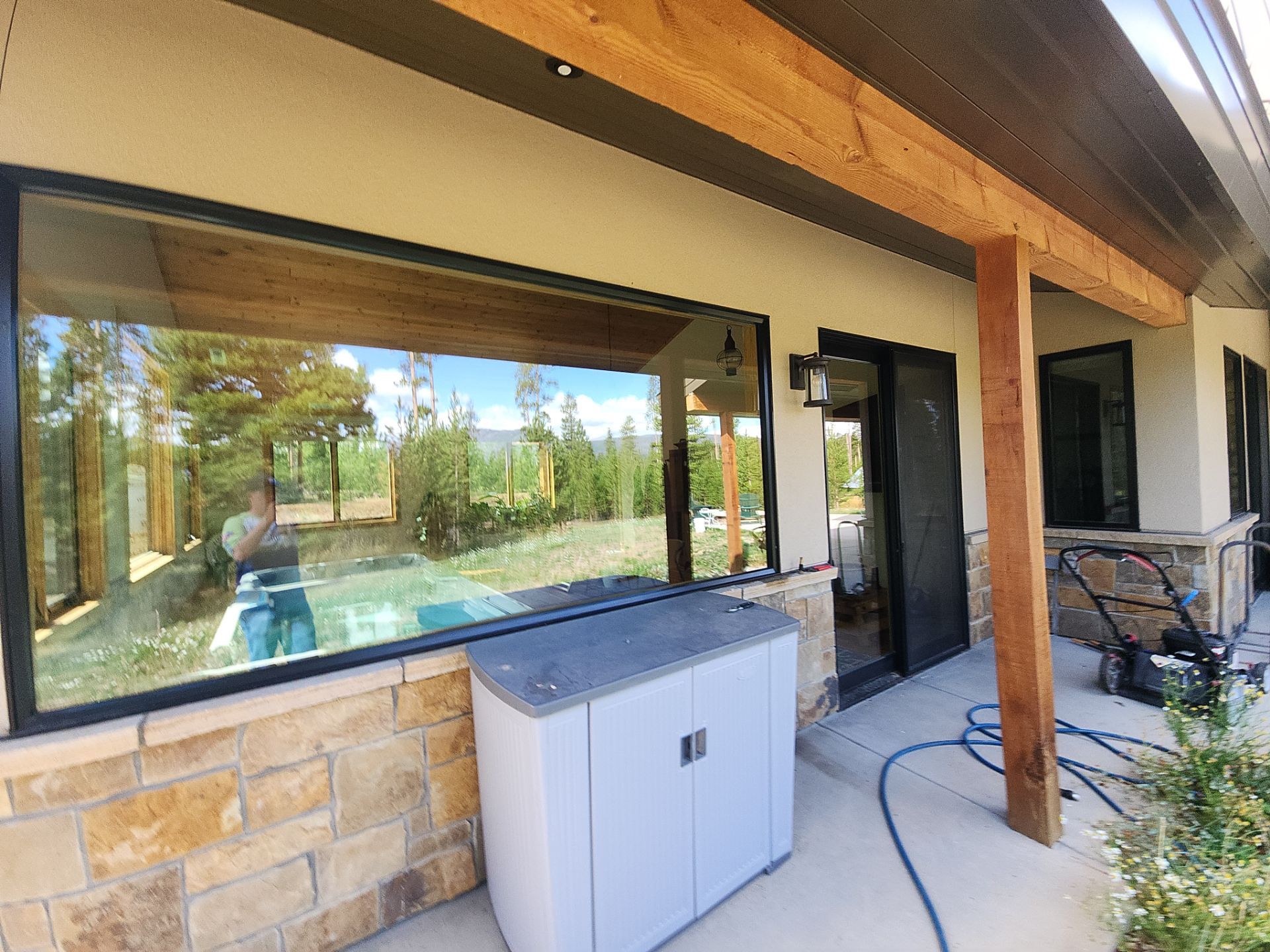 Window Washing using Ninja Scrubbers by Wheatley Creek Services